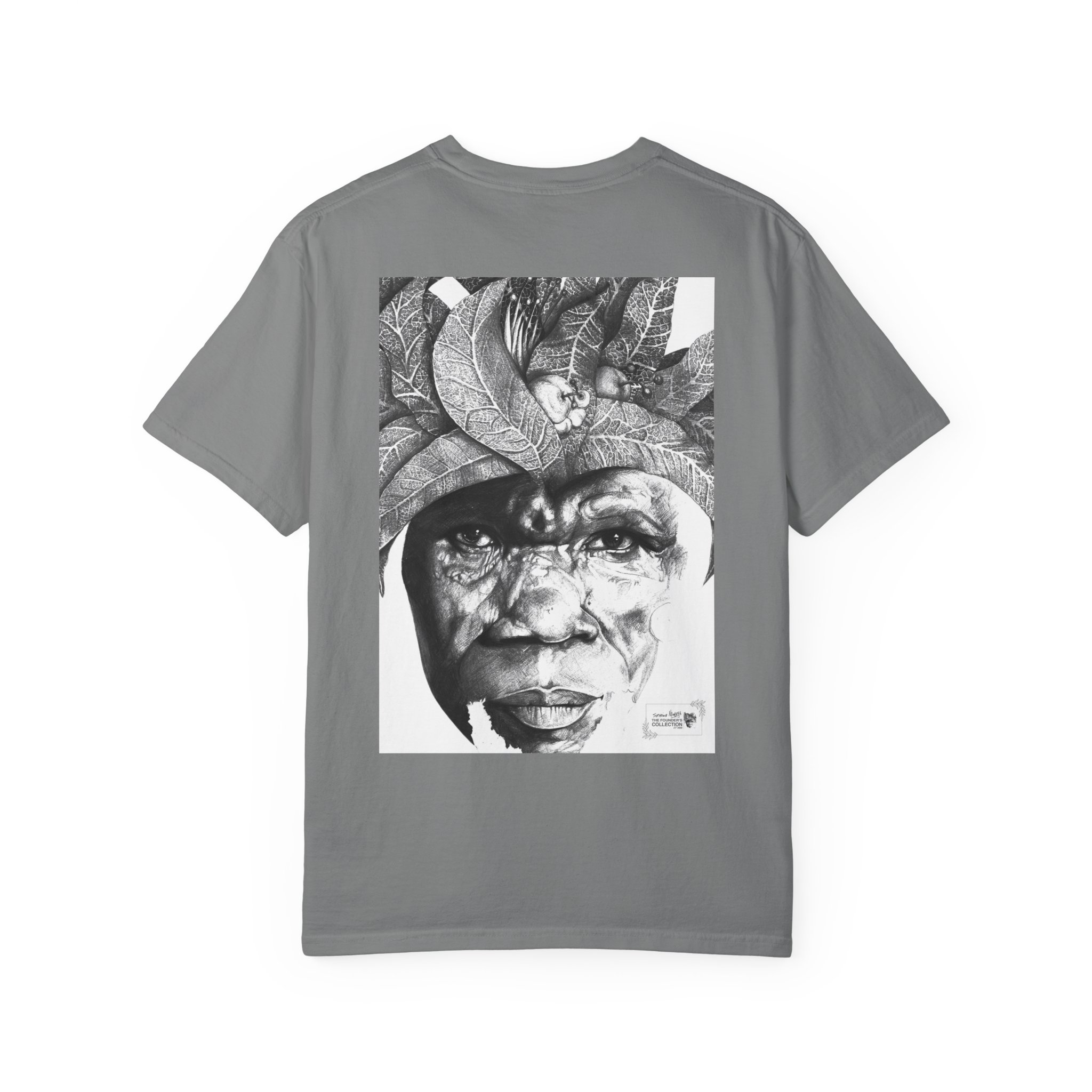 Portrait Graphic T-Shirt — Monochrome Tribal Face Art Tee - Image 34