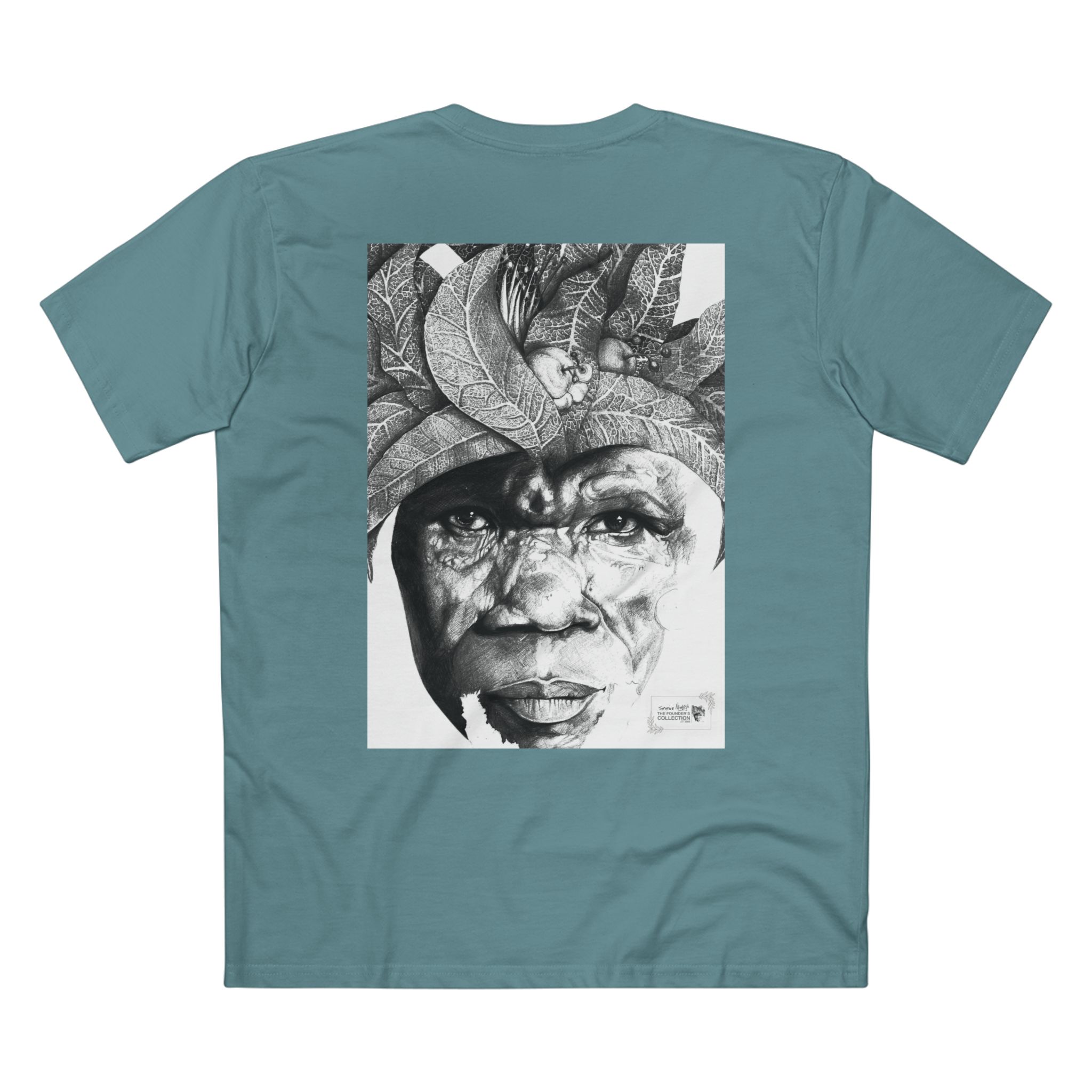 Portrait Tee — Monochrome Tribal Face Art Graphic T-Shirt - Image 46
