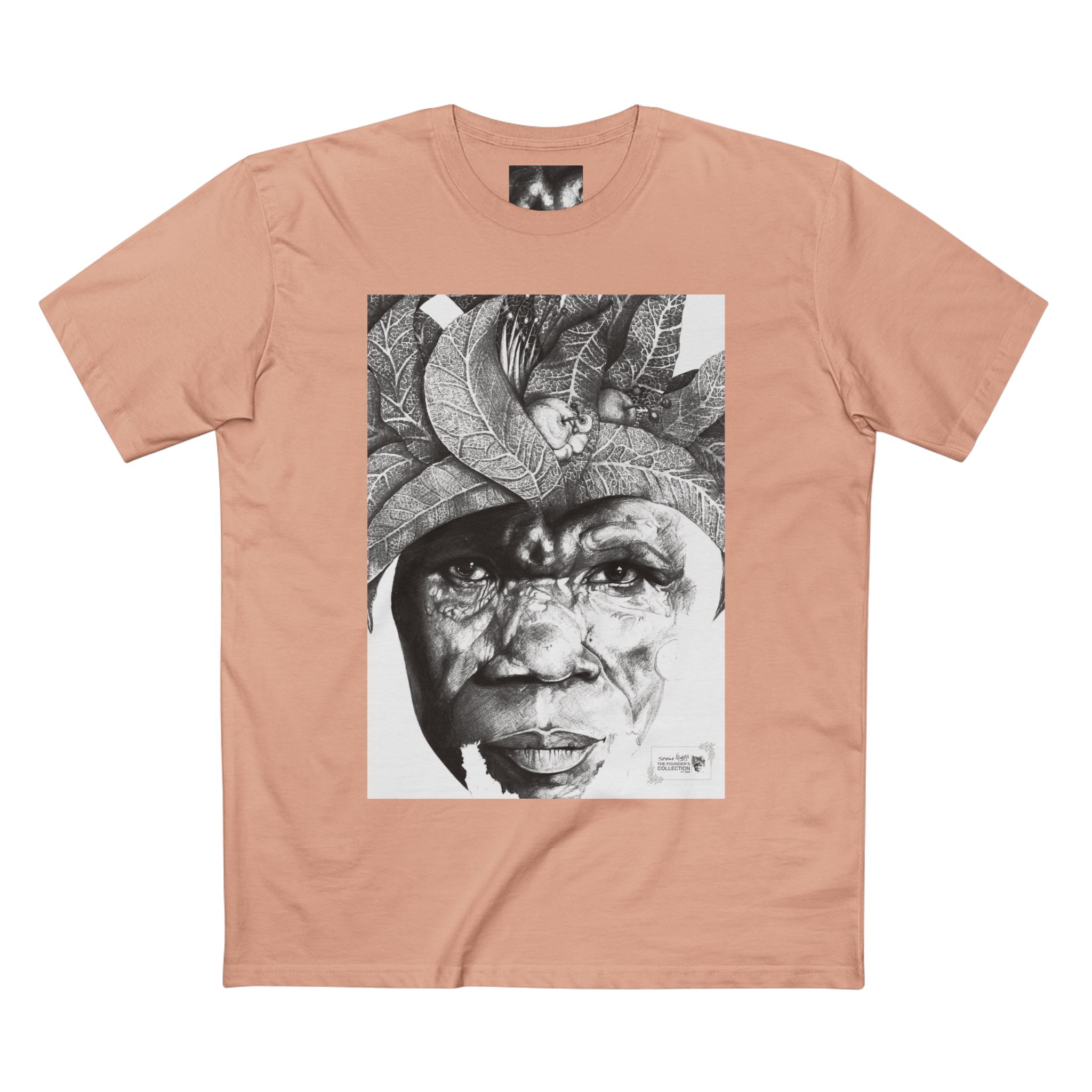Portrait Tee — Monochrome Tribal Face Art Graphic T-Shirt - Image 17