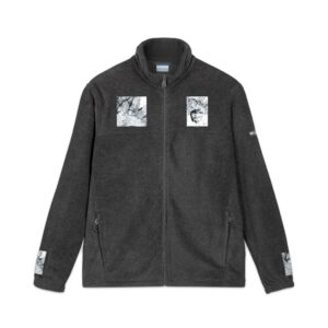 The Original Sunman: Enduring Spirit Embroidered Arctic Fox Fleece Jacket