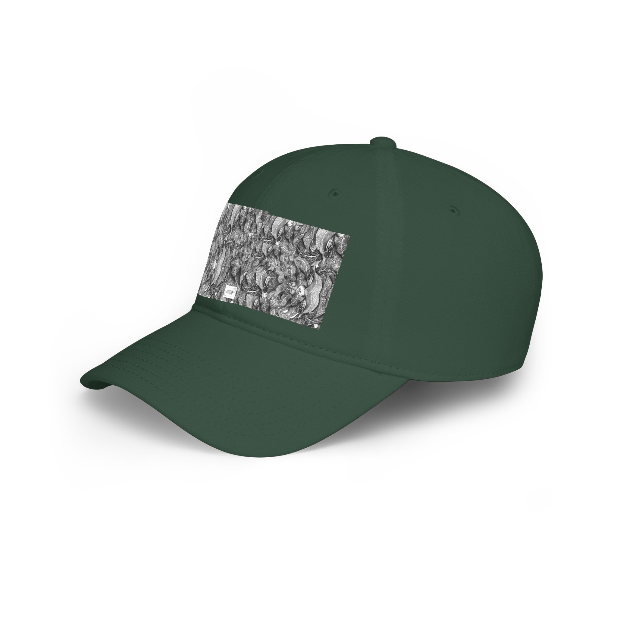 Low Profile Baseball Cap with Grayscale Marble Patch — Minimalist Streetwear Hat - Image 15