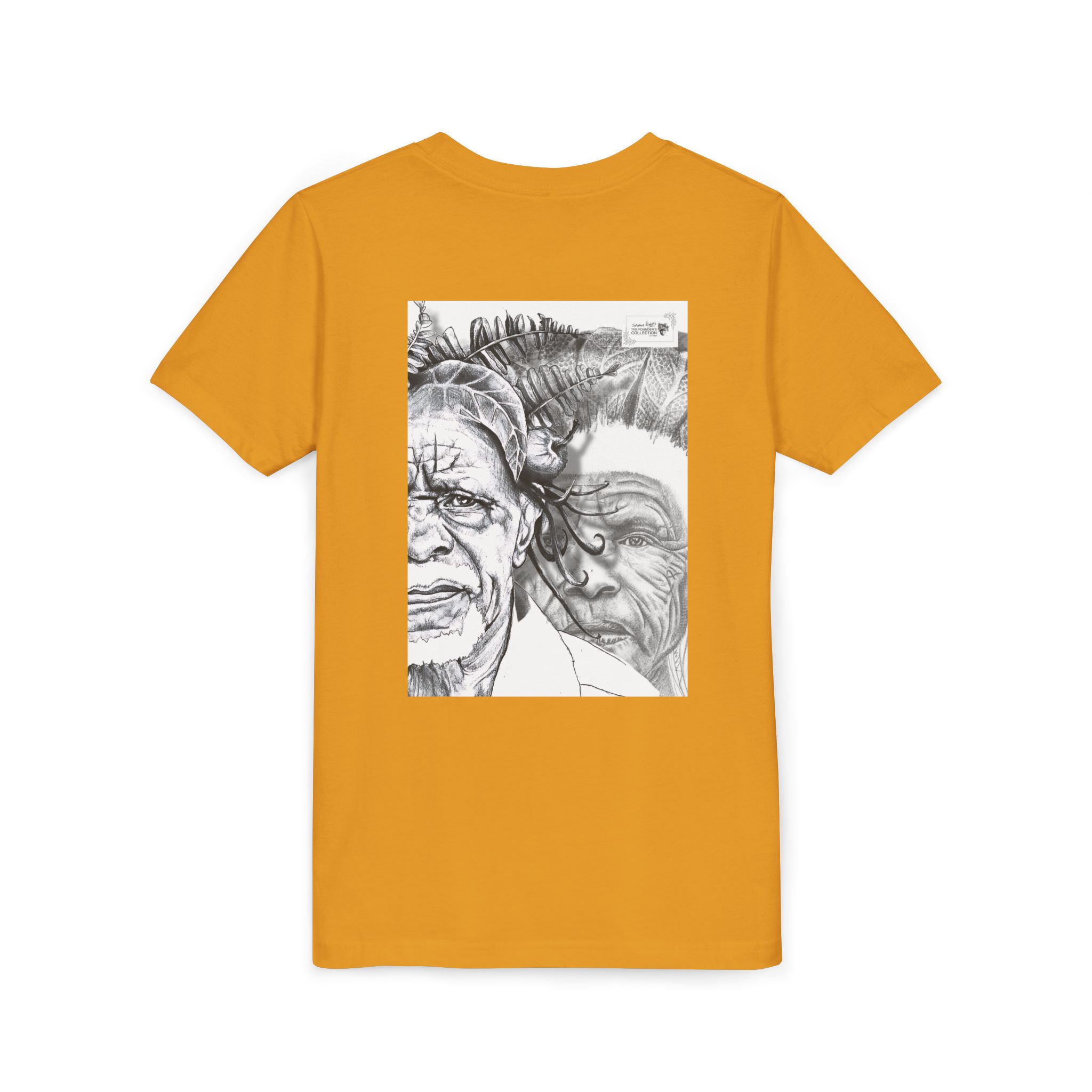 Youth Tee – Monochrome Dual-Face Sketch Graphic - Image 28