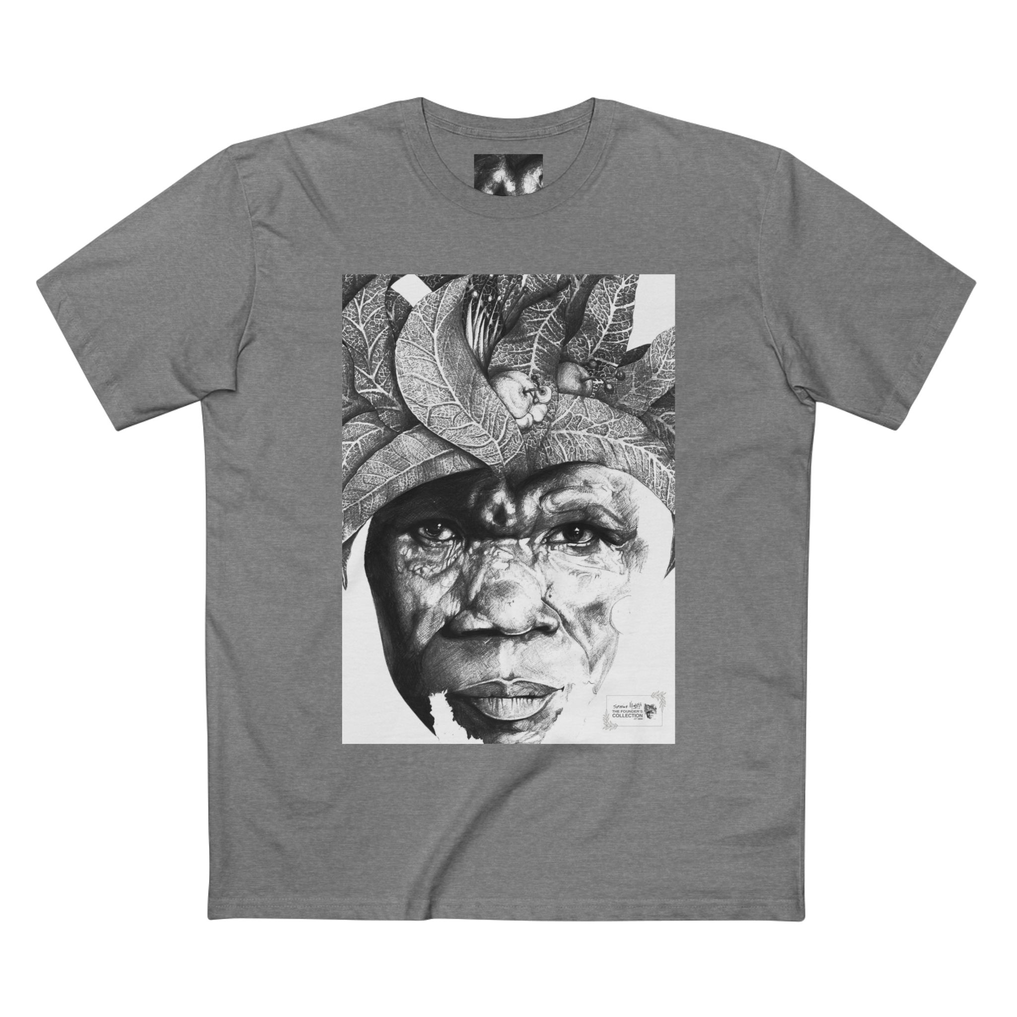 Portrait Tee — Monochrome Tribal Face Art Graphic T-Shirt - Image 25