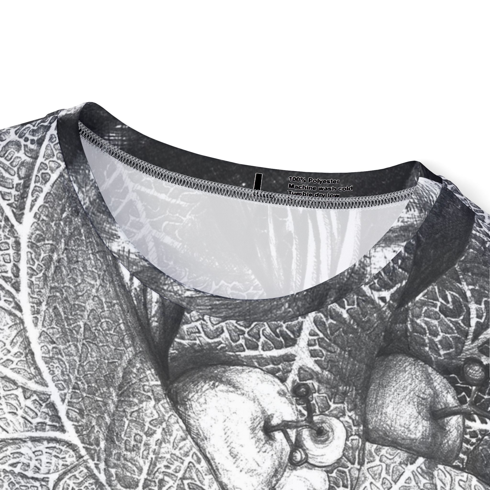 Portrait Graphic Jersey — Black & White Face Art All-Over Print - Image 3