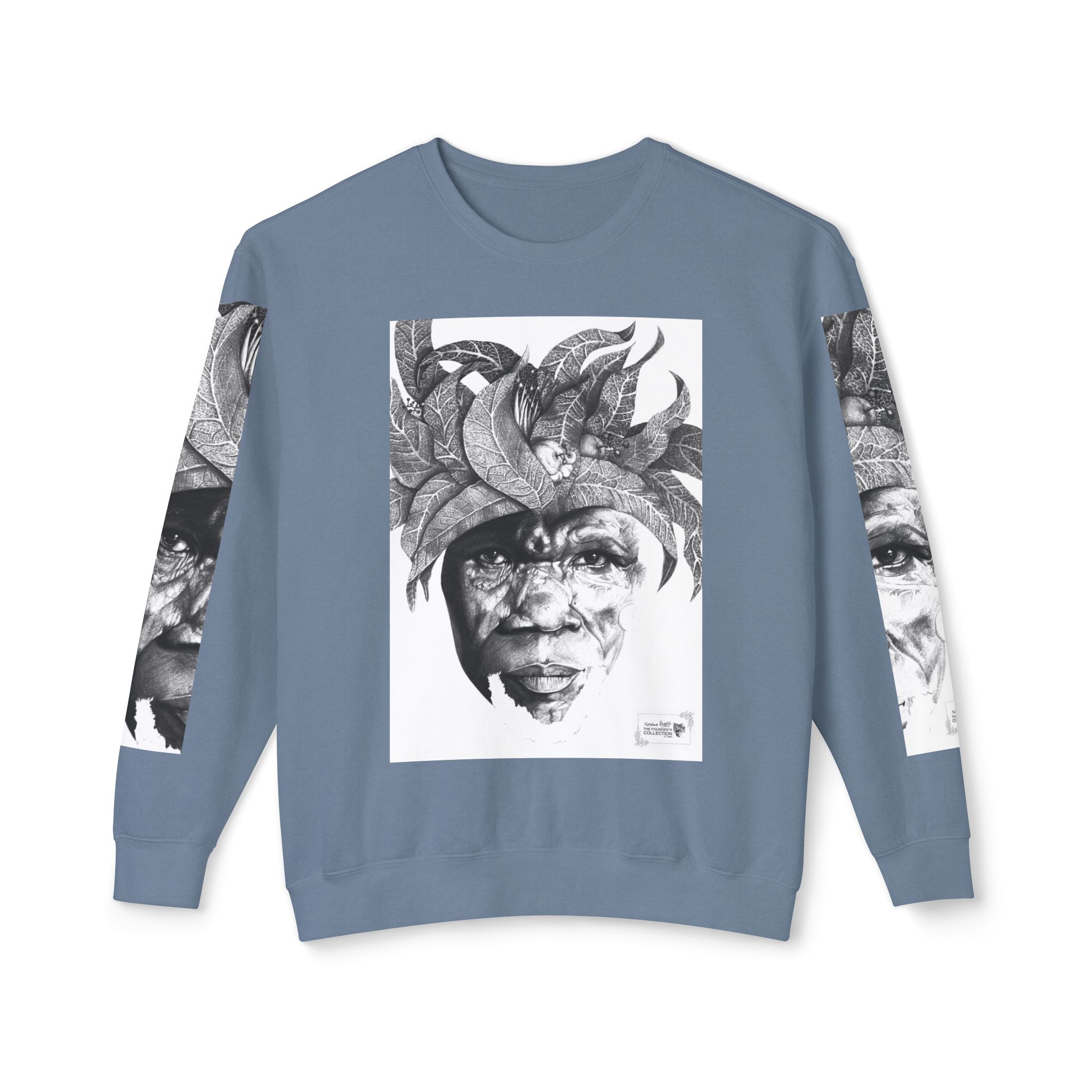 The Original Sunman: Softness & Sustainable Vision - Unisex Lightweight Crewneck Sweatshirt - By Siphiwe Ngwenya - Image 41
