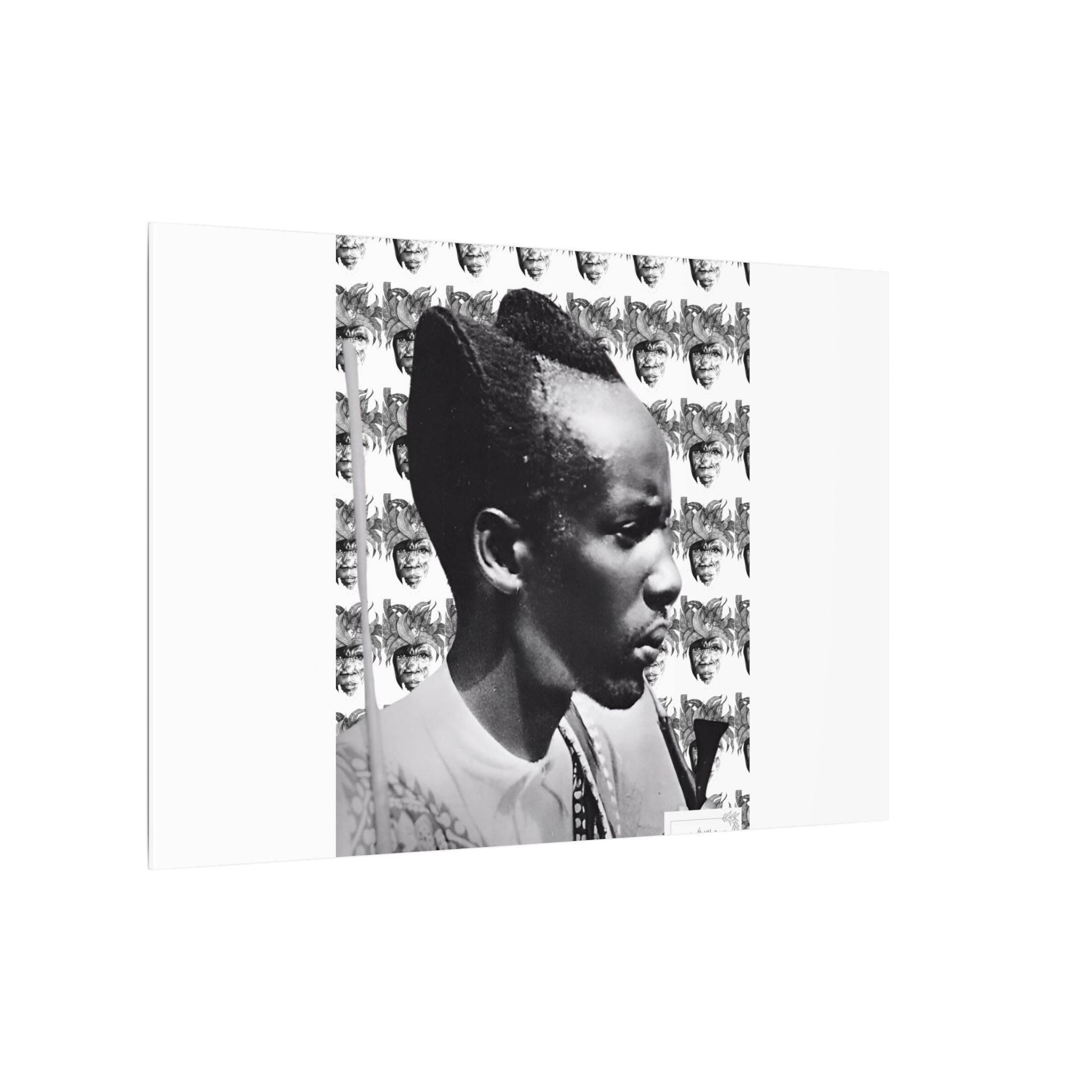 Matte Canvas Print — Black & White Portrait Art (Stretched) - Image 218