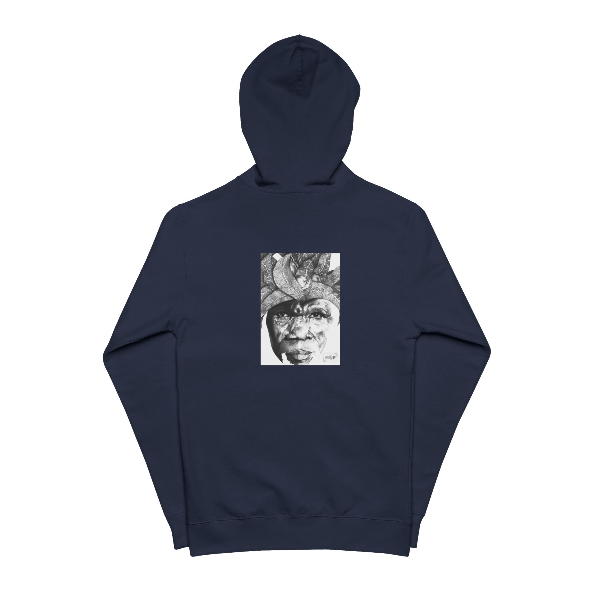 Marble Portrait Zip-Up Hoodie - Image 6