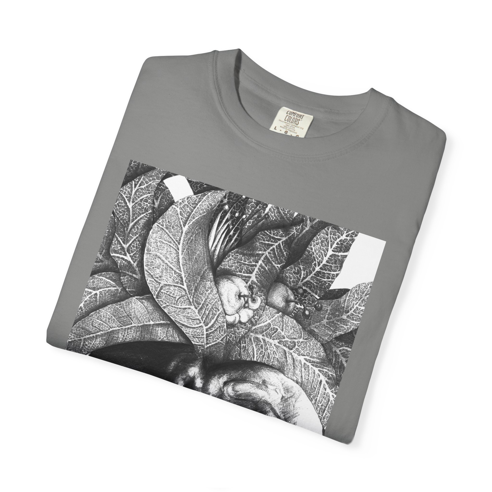 Portrait Graphic T-Shirt — Monochrome Tribal Face Art Tee - Image 43