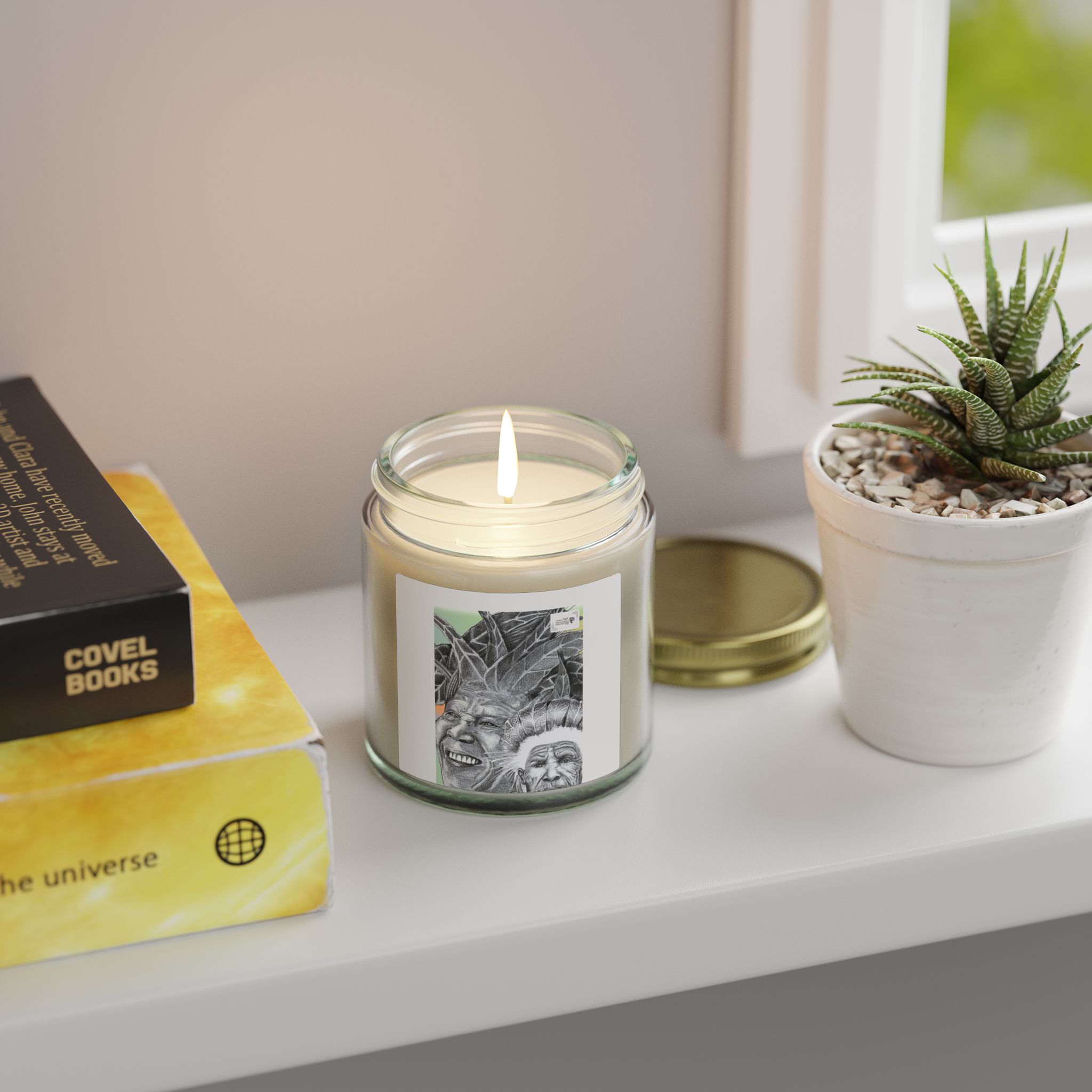 Coconut Apricot Scented Candle (4oz/9oz) — Tropical, Sweet & Clean Wax Jar - Image 15