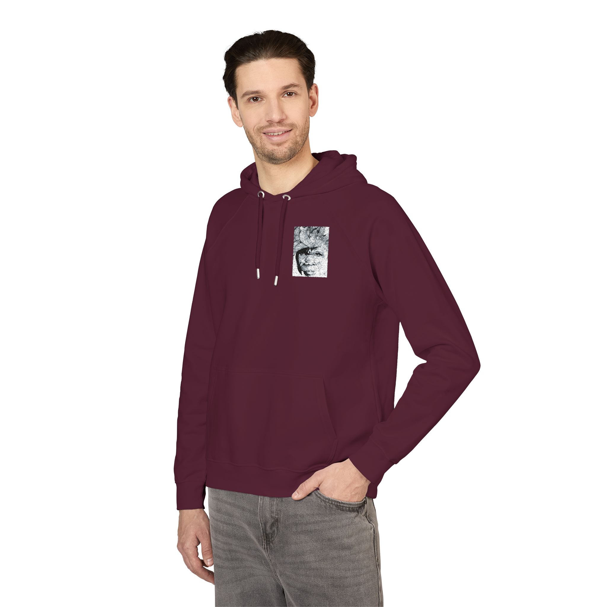 Unisex Eco Raglan Hoodie (Embroidery) - Image 24