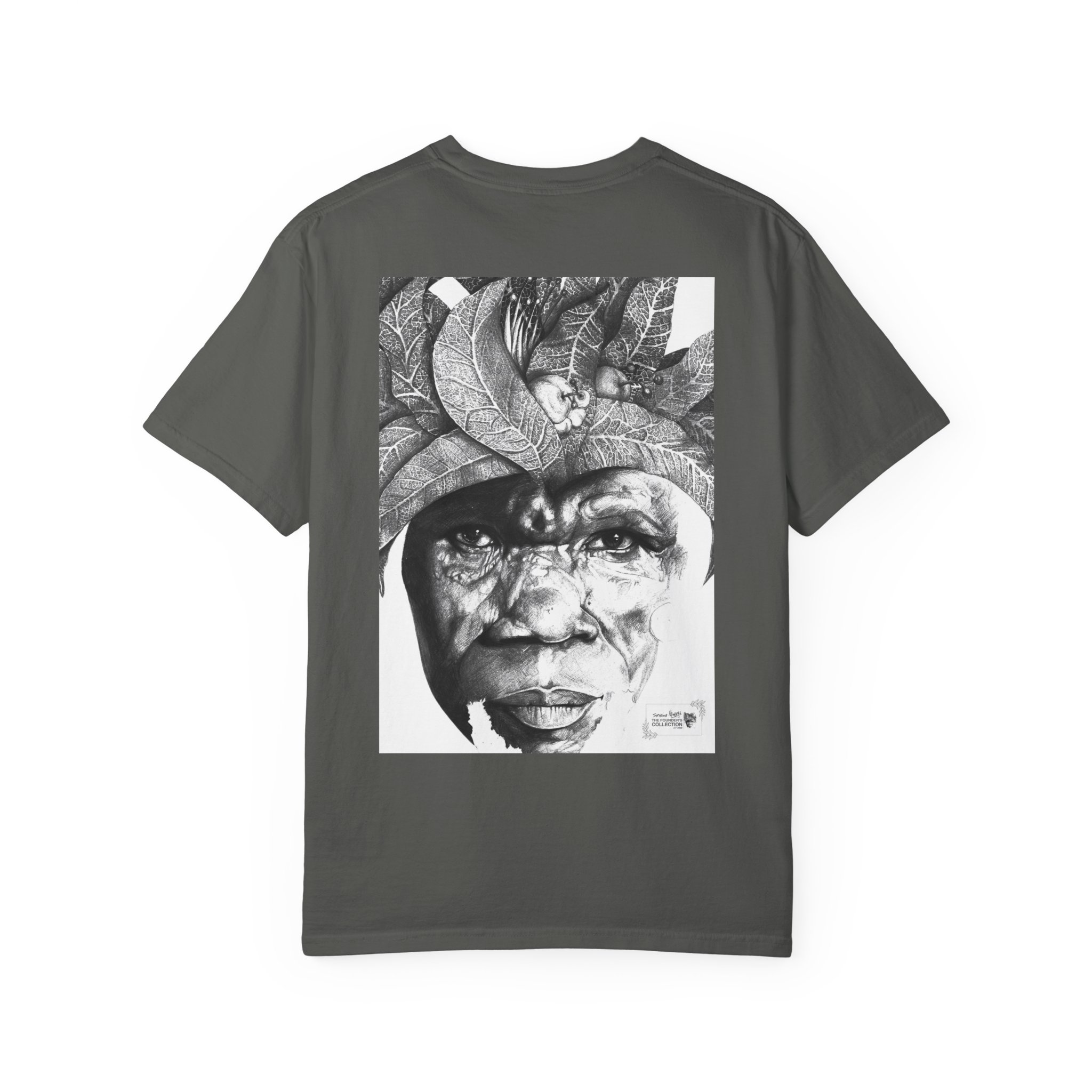Portrait Graphic T-Shirt — Monochrome Tribal Face Art Tee - Image 30