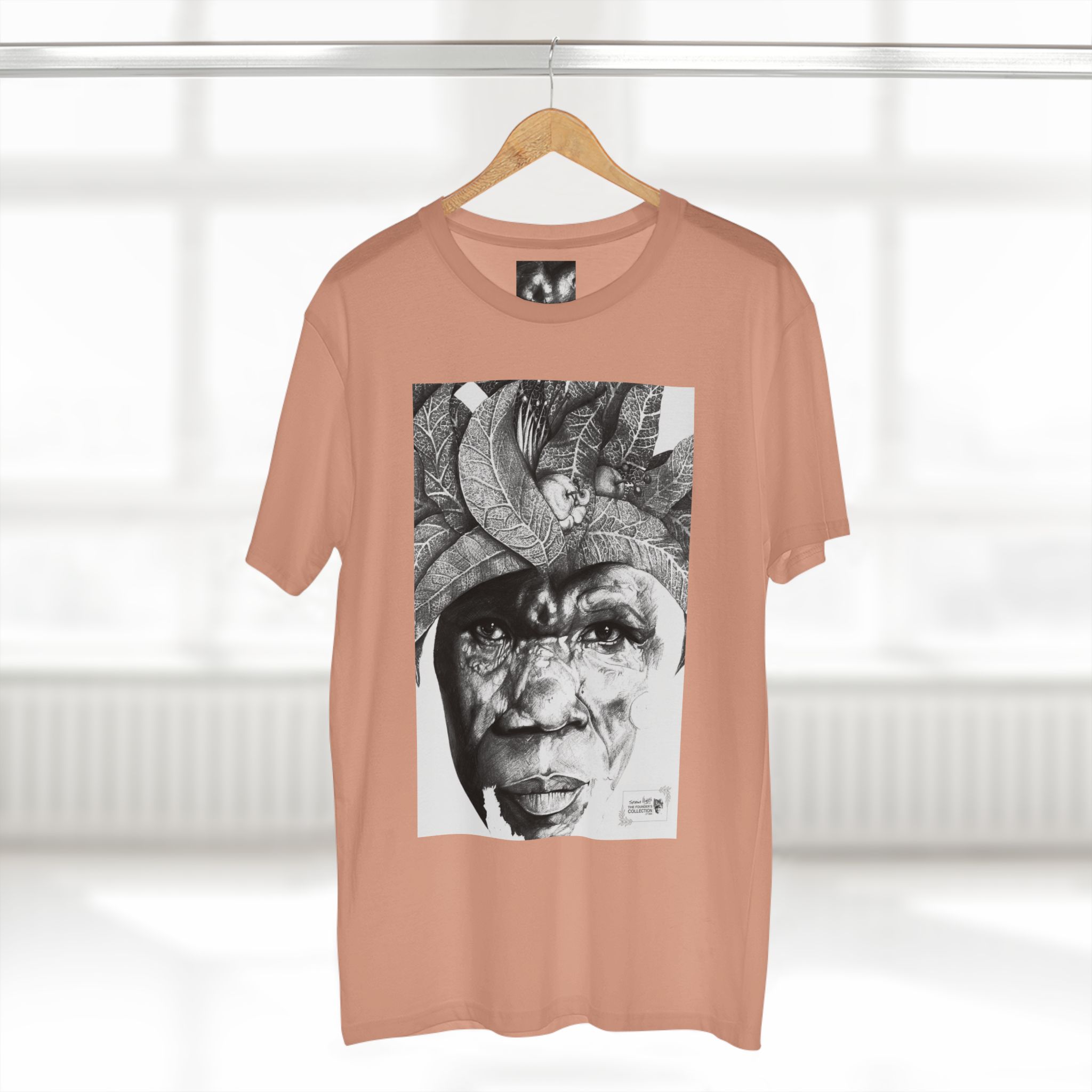 Portrait Tee — Monochrome Tribal Face Art Graphic T-Shirt - Image 20