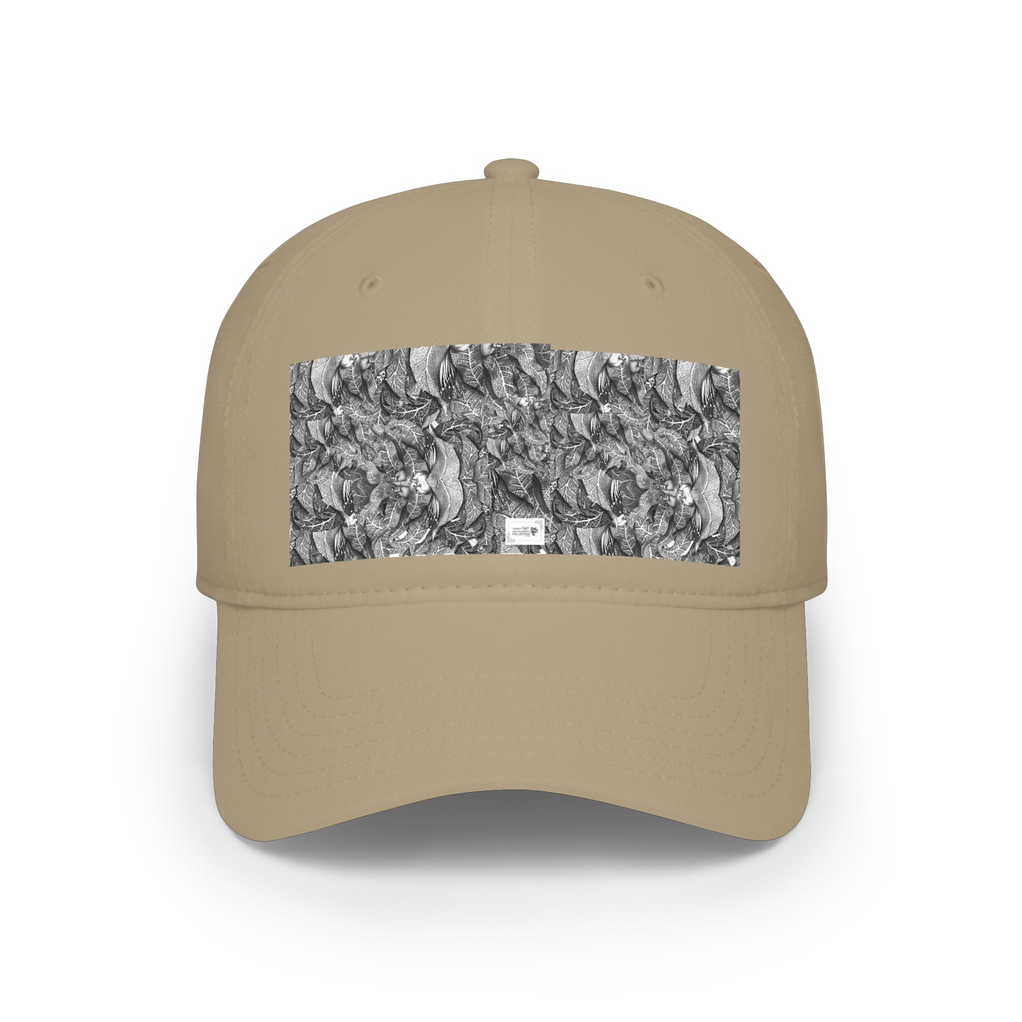 Low Profile Baseball Cap with Grayscale Marble Patch — Minimalist Streetwear Hat - Image 9