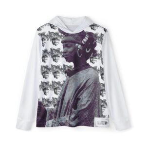 Men's Warmup Hoodie with Vintage African Portrait AOP