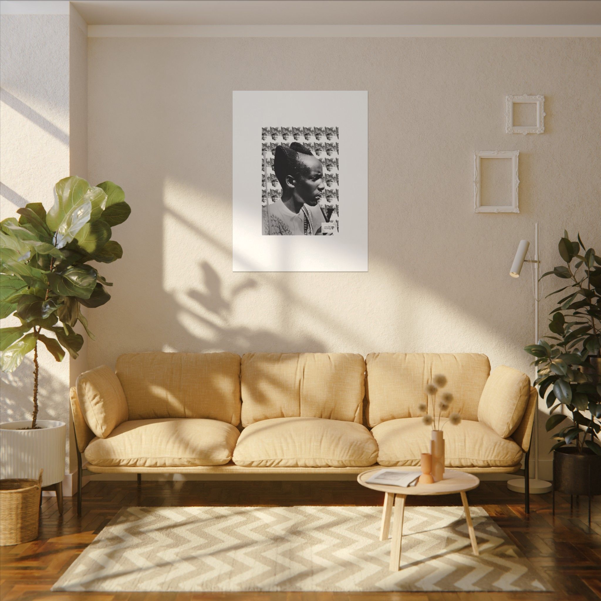 Matte Canvas Print — Black & White Portrait Art (Stretched) - Image 91