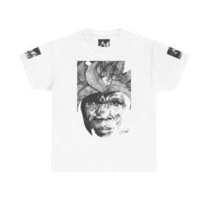 Portrait Art Tee — Monochrome Surreal Face Graphic T-Shirt