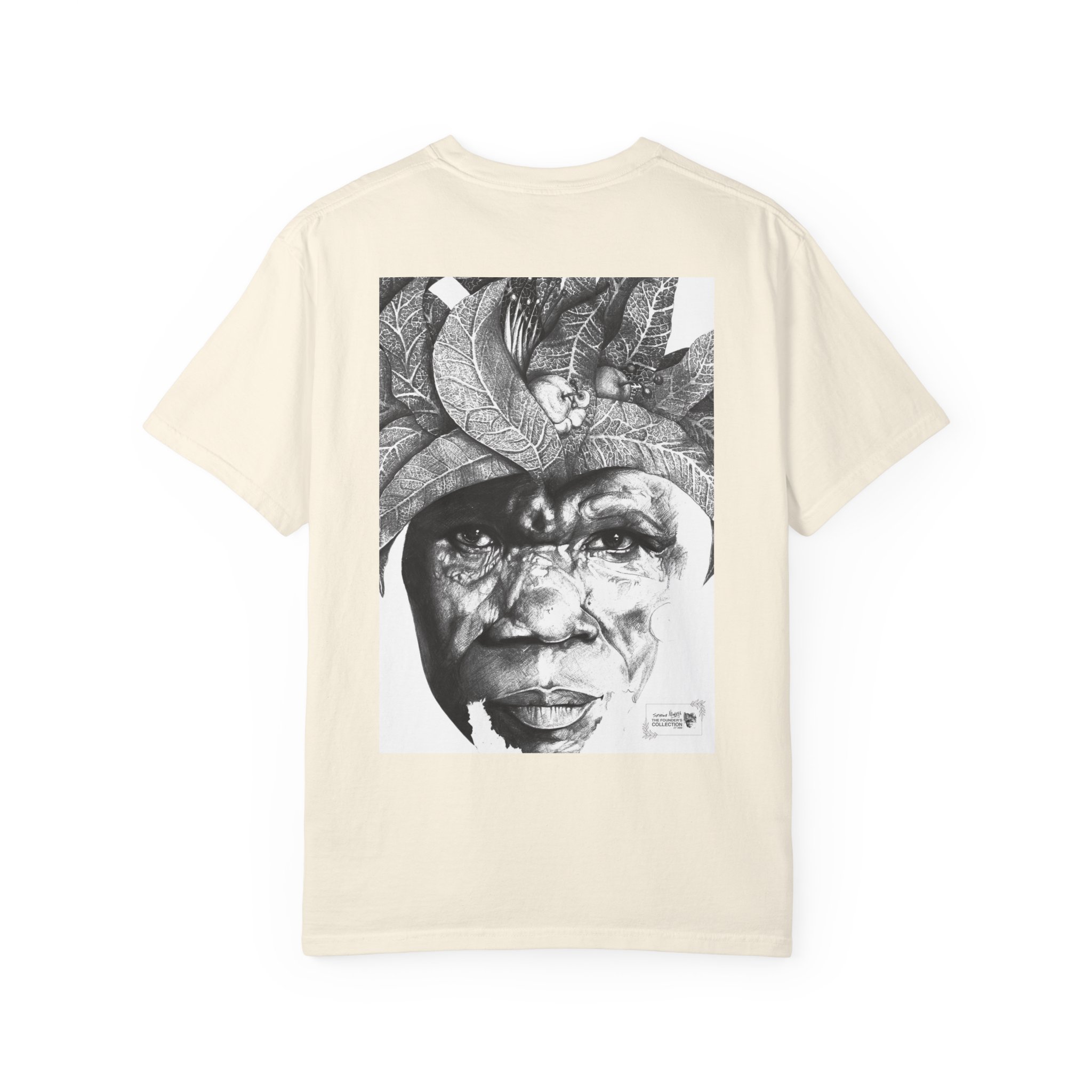 Portrait Graphic T-Shirt — Monochrome Tribal Face Art Tee - Image 18