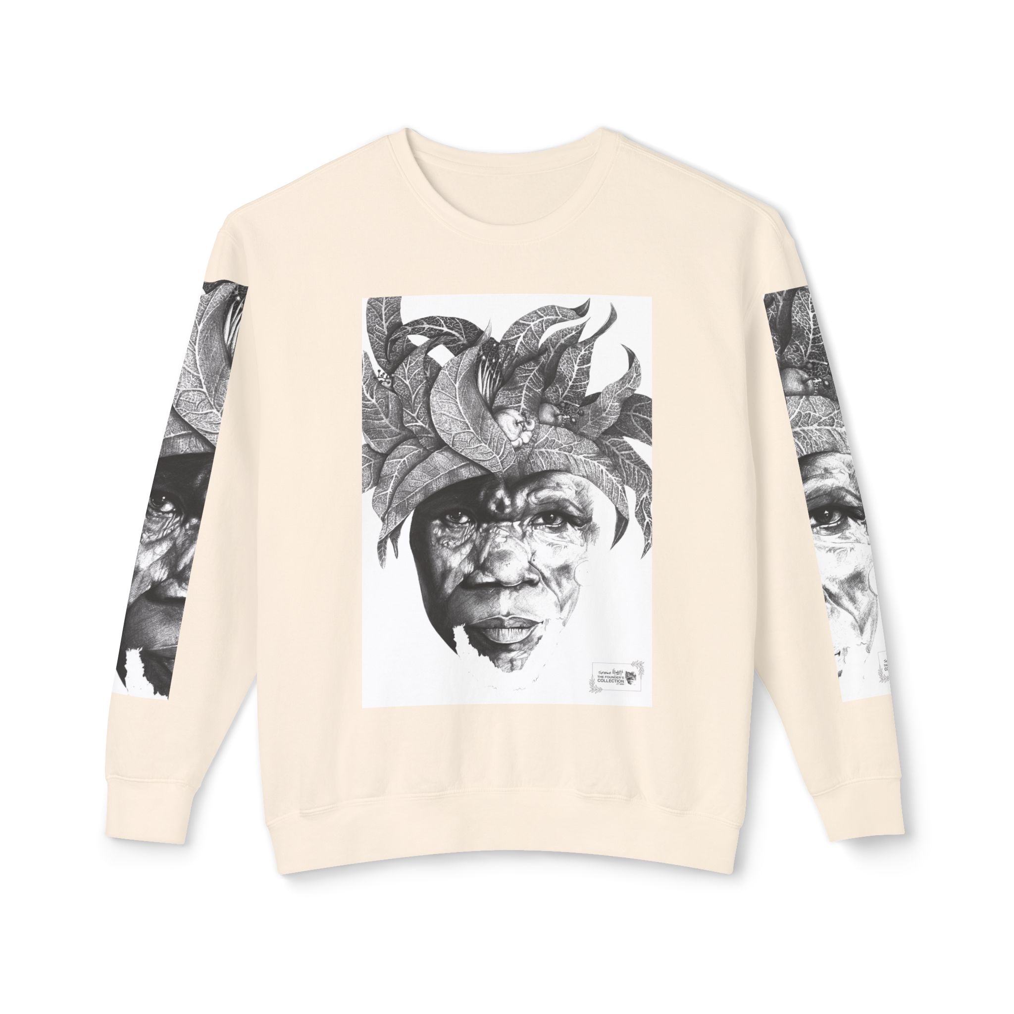 The Original Sunman: Softness & Sustainable Vision - Unisex Lightweight Crewneck Sweatshirt - By Siphiwe Ngwenya - Image 5