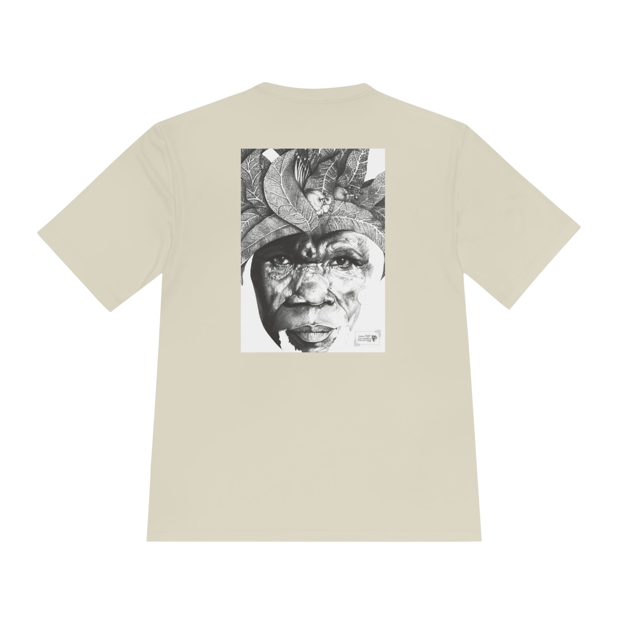 Portrait Graphic Tee — Tribal Headdress Black & White Art - Image 34