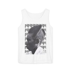 Vintage Portrait Tank Top – Black & White Profile Photo Graphic