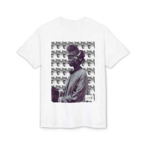Statue Profile Graphic T-Shirt — Vintage Monochrome Art Tee