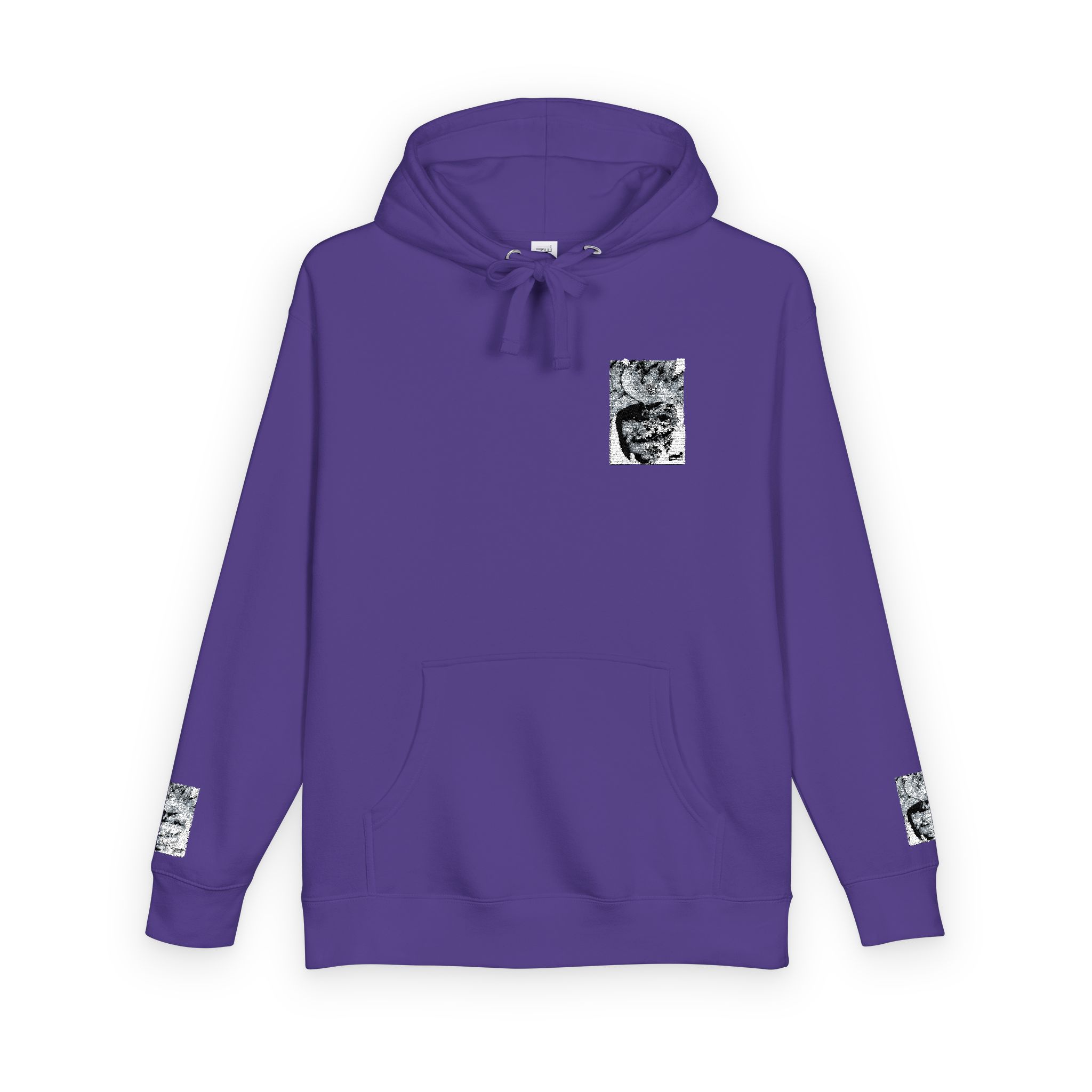 Marble Pocket Graphic Hoodie — Coral Streetwear Pullover - Image 46