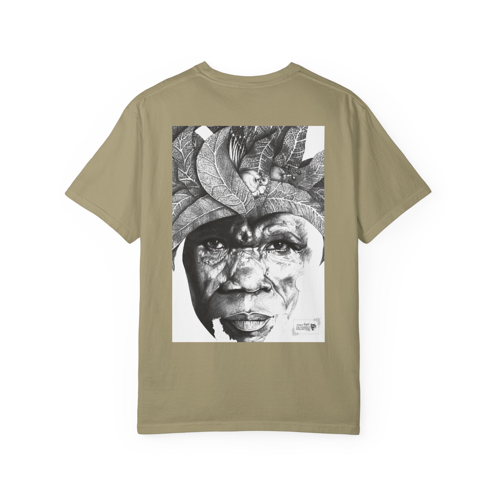 Portrait Graphic T-Shirt — Monochrome Tribal Face Art Tee - Image 22