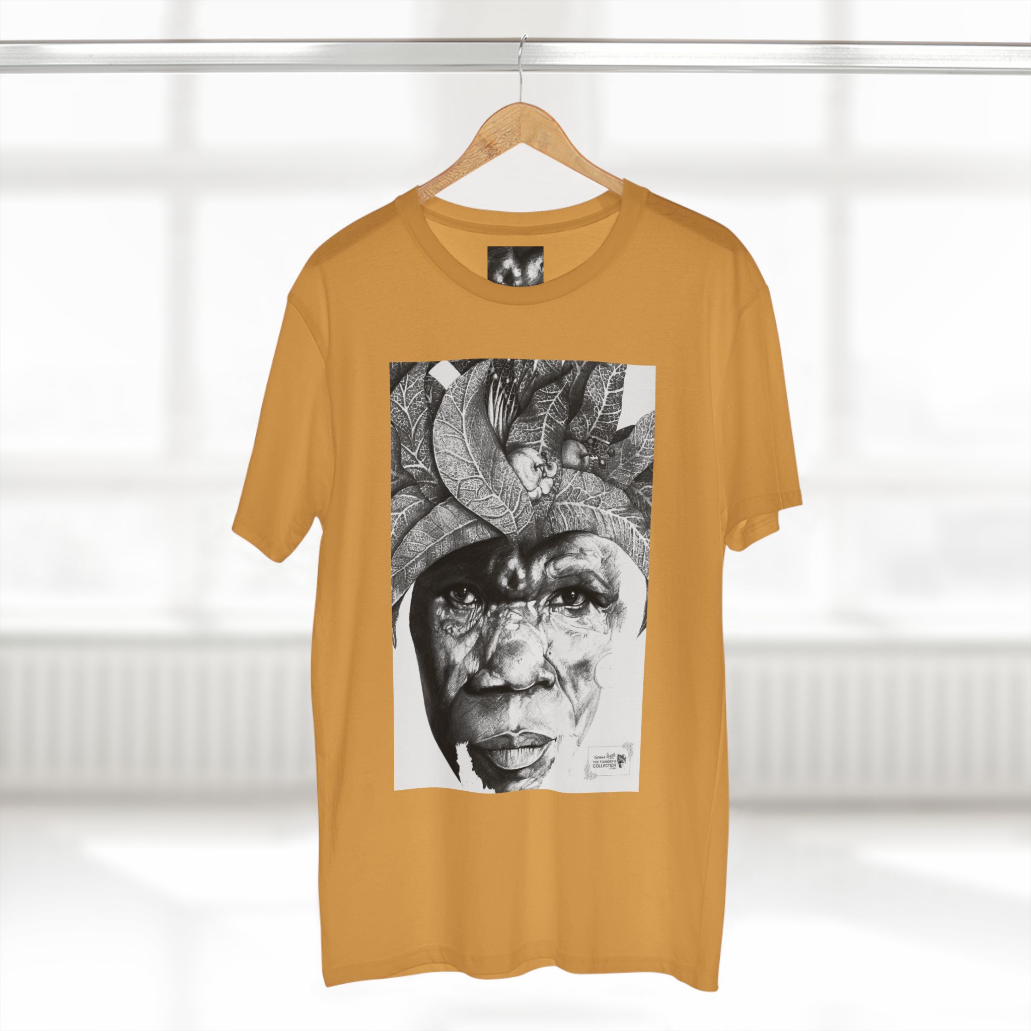 Portrait Tee — Monochrome Tribal Face Art Graphic T-Shirt - Image 32