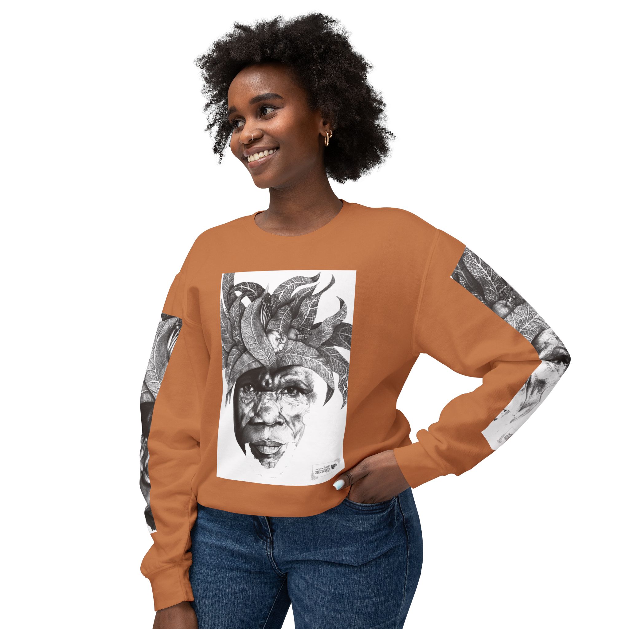 The Original Sunman: Softness & Sustainable Vision - Unisex Lightweight Crewneck Sweatshirt - By Siphiwe Ngwenya - Image 15