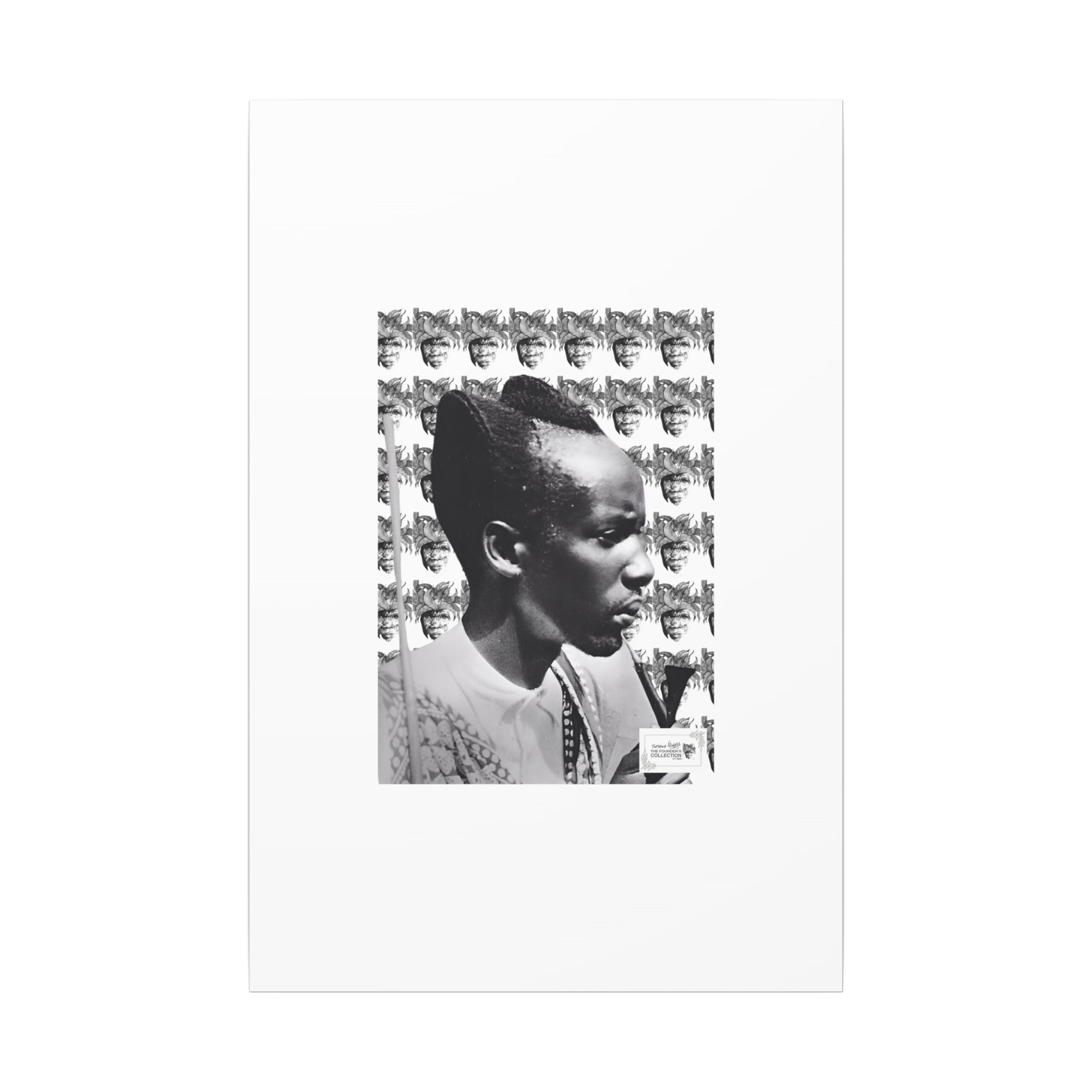 Matte Canvas Print — Black & White Portrait Art (Stretched) - Image 9