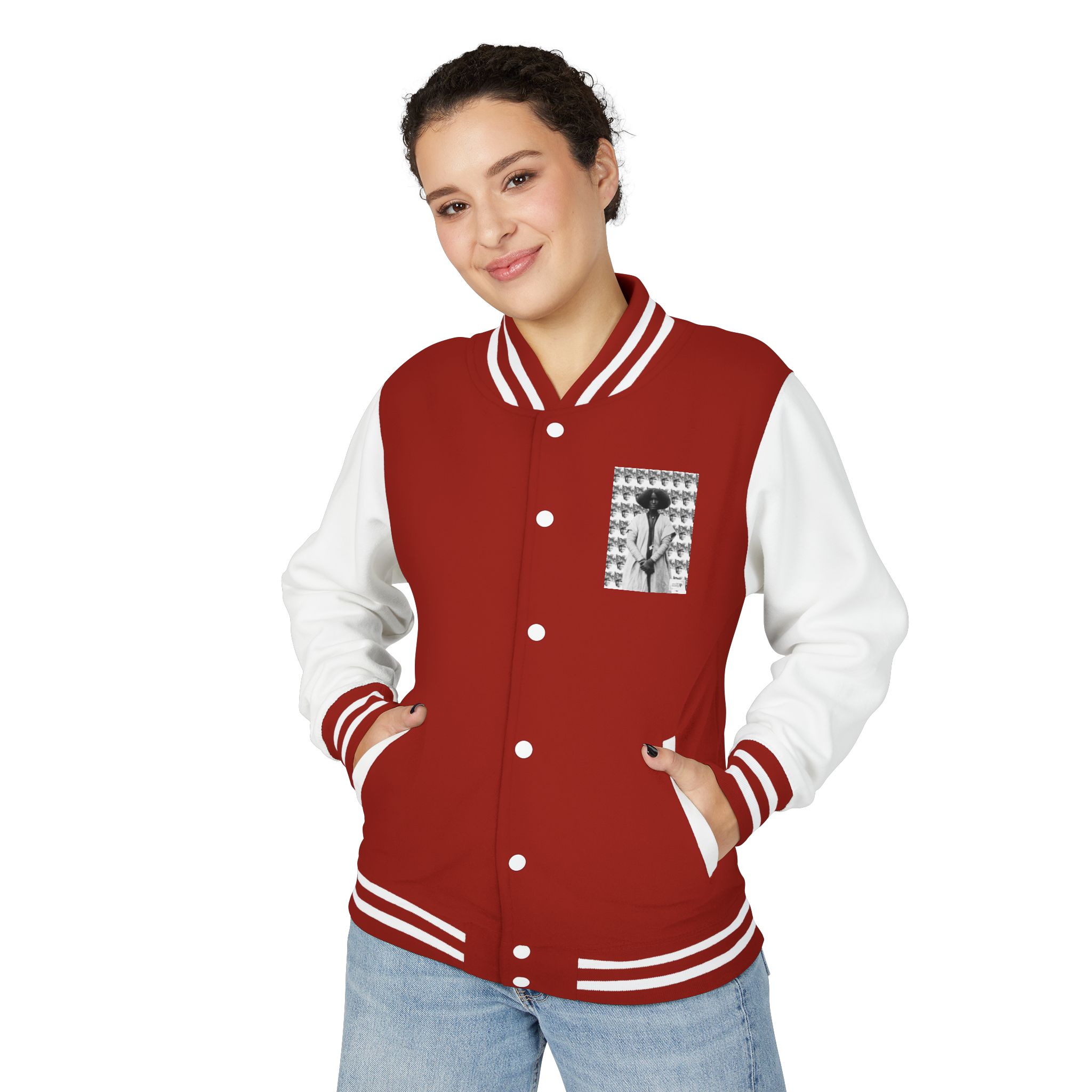 Unisex Heavyweight Letterman Jacket - Image 3
