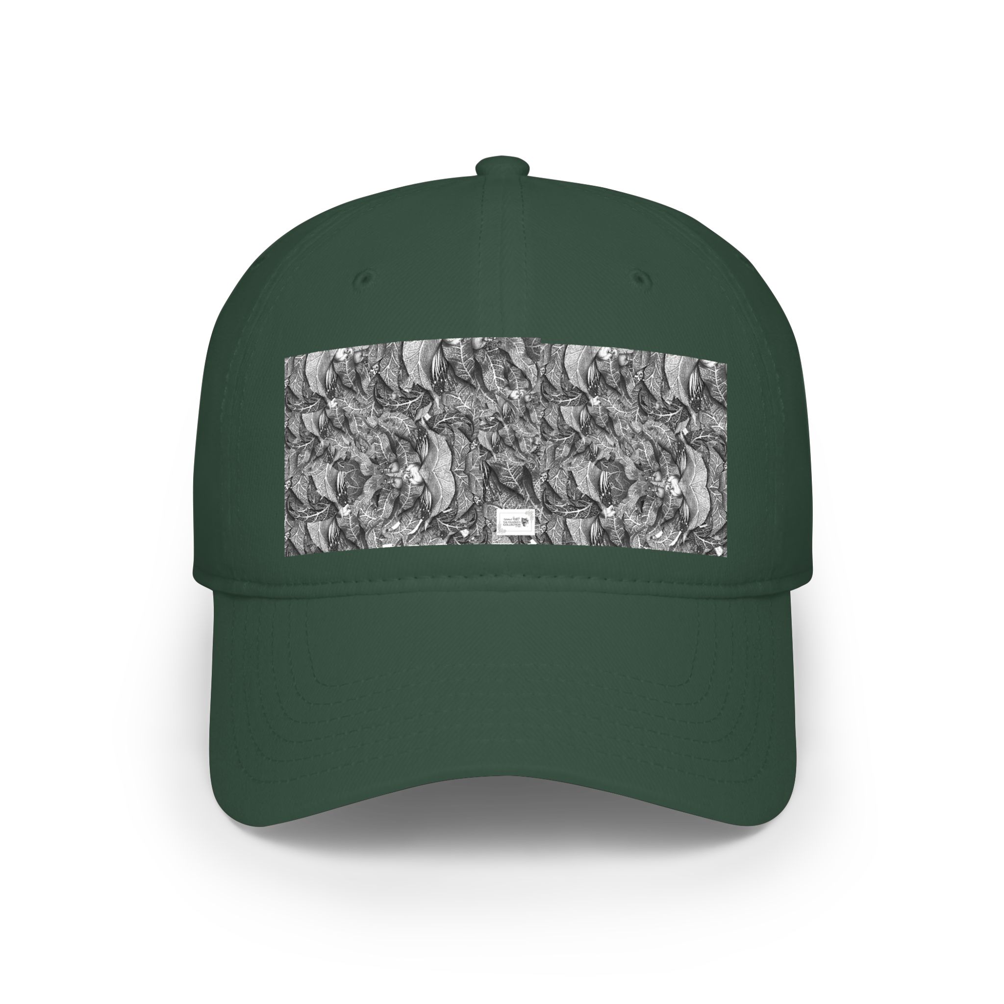 Low Profile Baseball Cap with Grayscale Marble Patch — Minimalist Streetwear Hat - Image 13