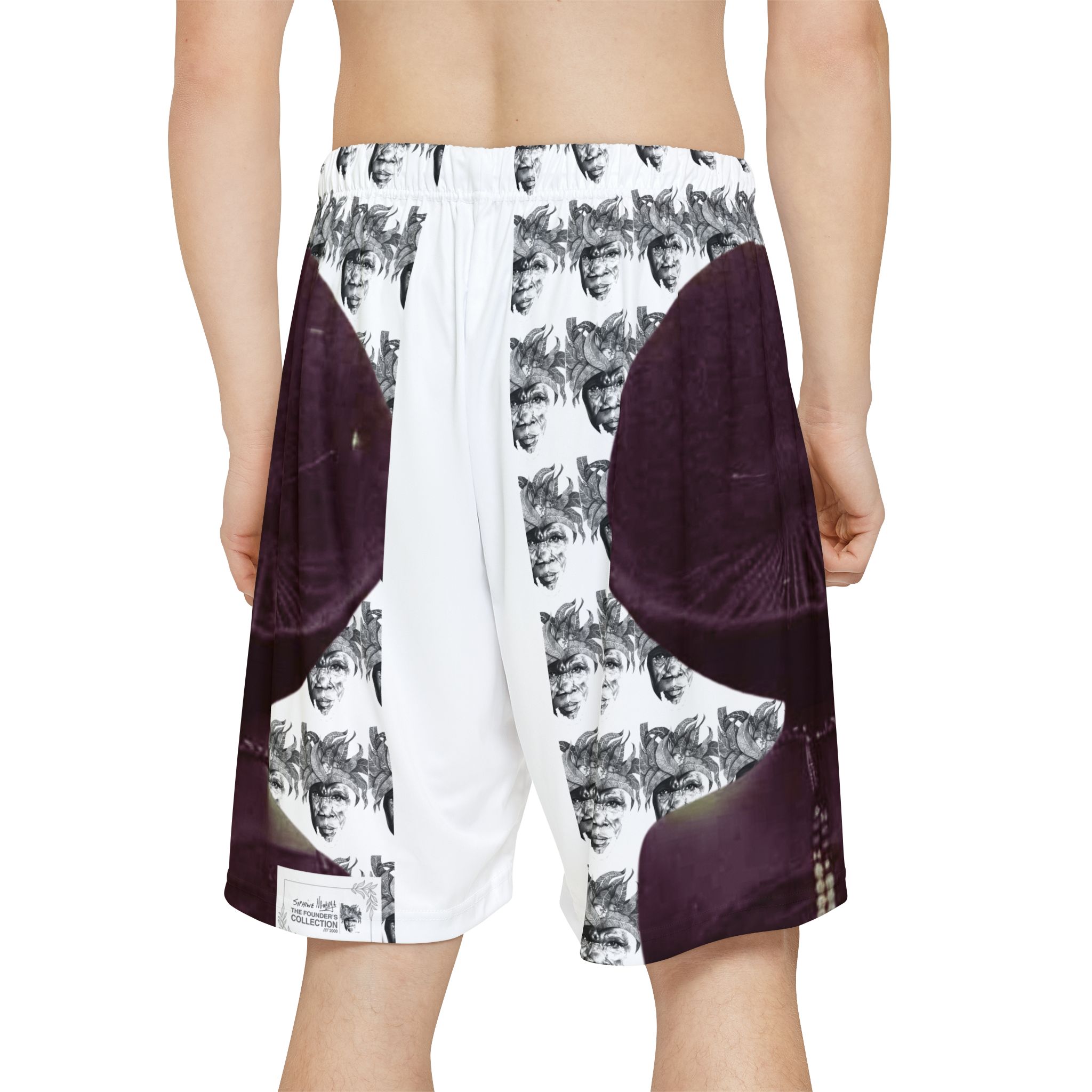 Basketball Shorts — Abstract Palm Print AOP Men’s Sports Shorts - Image 4