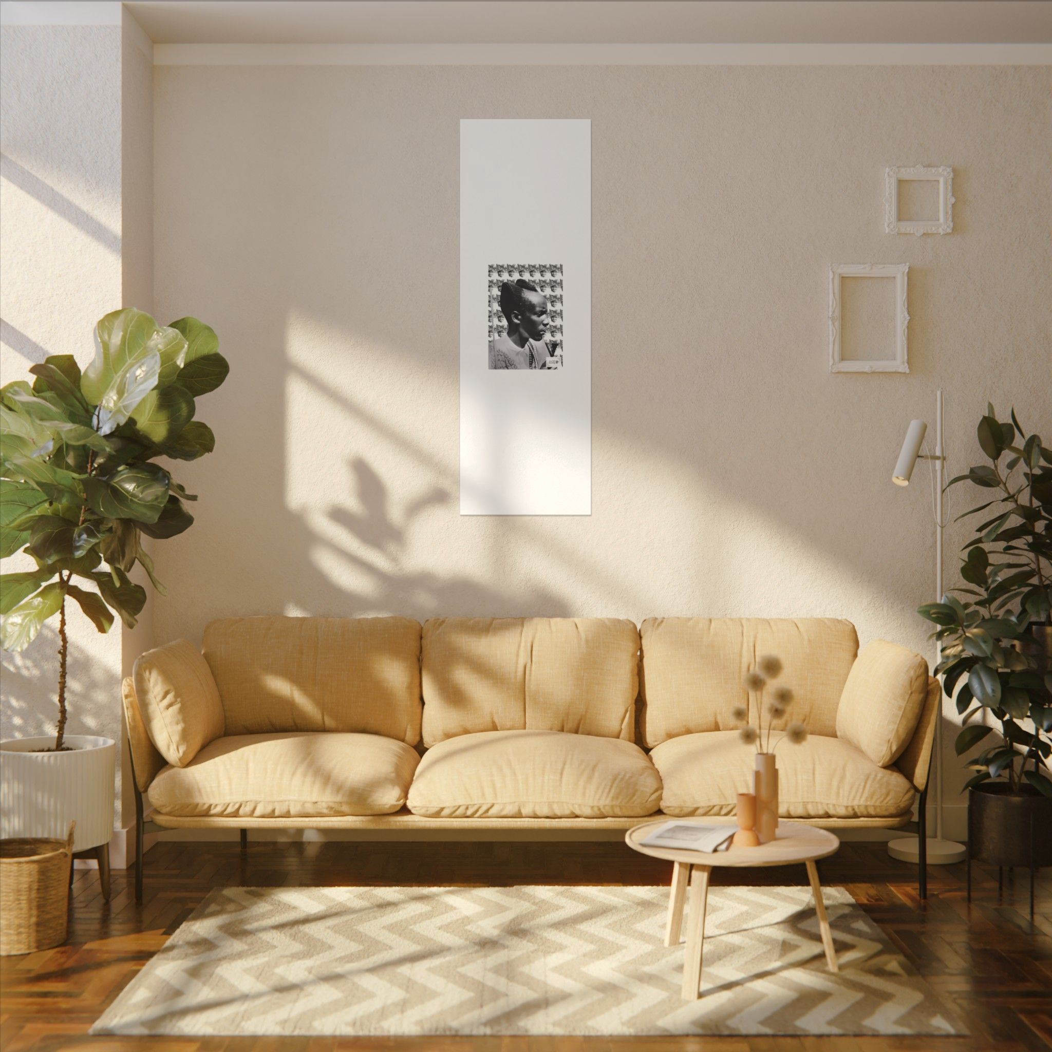 Matte Canvas Print — Black & White Portrait Art (Stretched) - Image 115