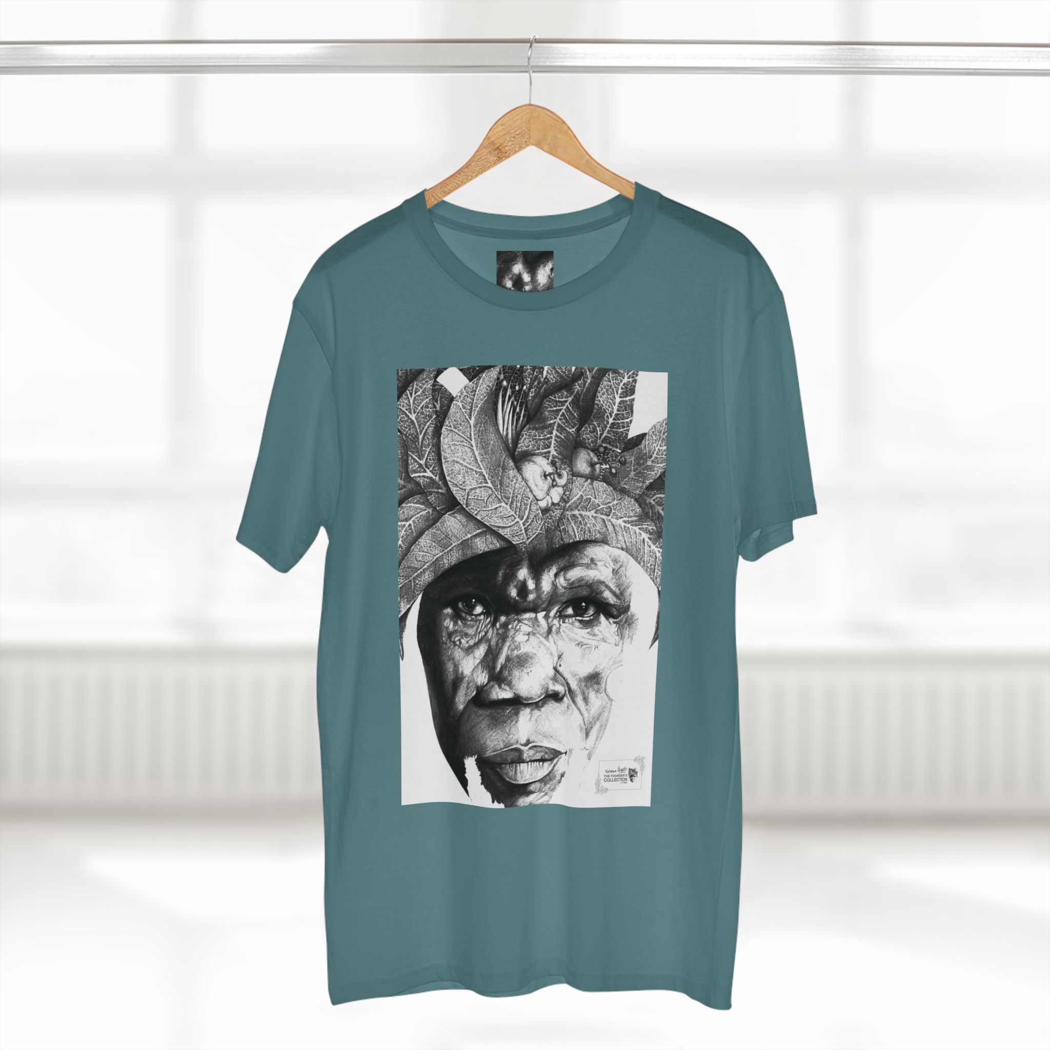Portrait Tee — Monochrome Tribal Face Art Graphic T-Shirt - Image 48