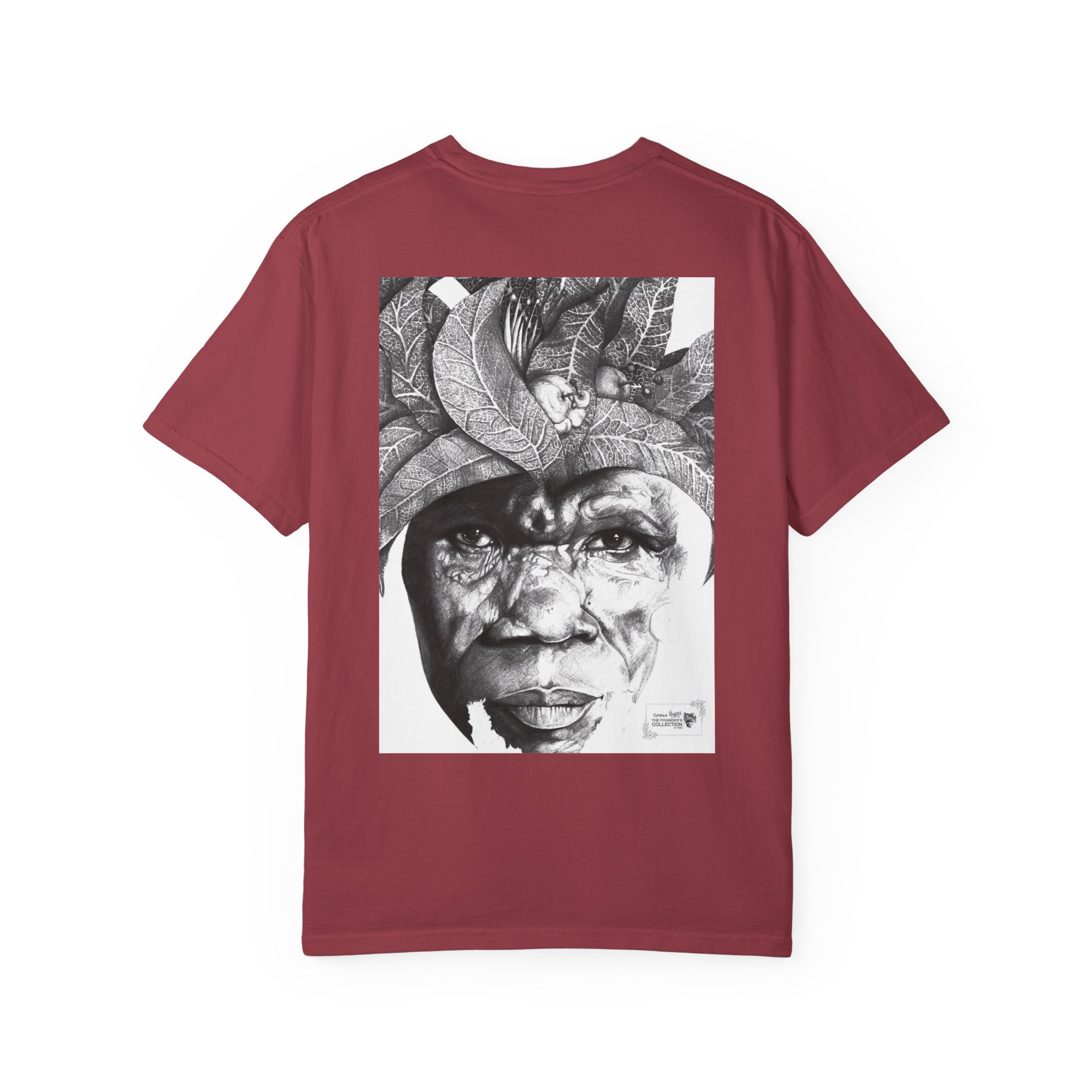 Portrait Graphic T-Shirt — Monochrome Tribal Face Art Tee - Image 54