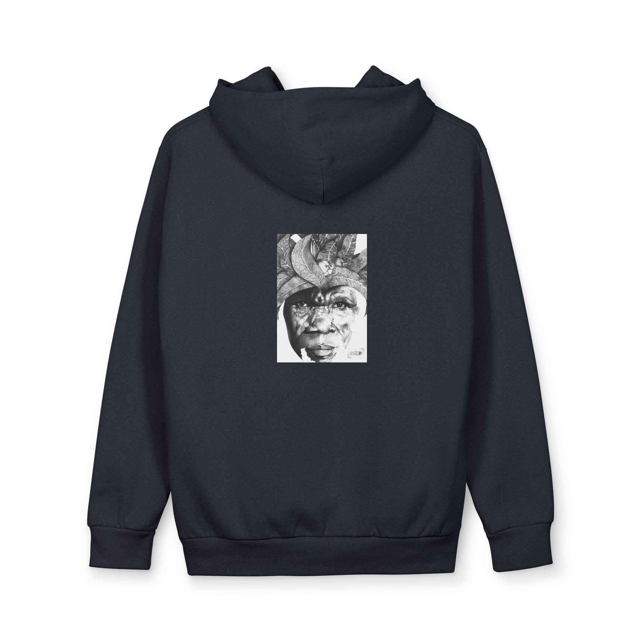Artistic Face Hoodie — Black & White Surreal Portrait Pullover - Image 14