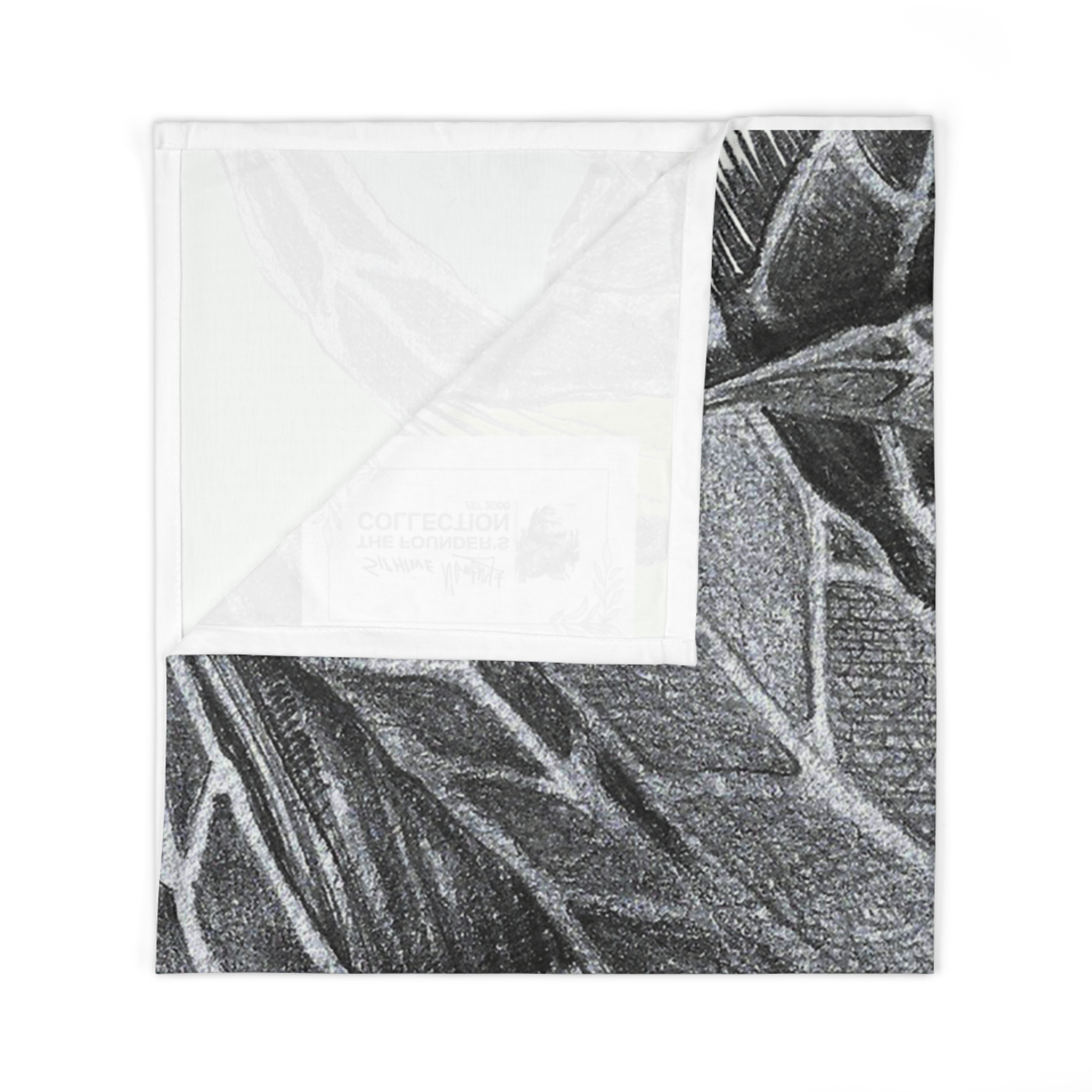 Baby Swaddle Blanket – Hand-Drawn Indigenous Elders Portraits, Soft Newborn Wrap - Image 2