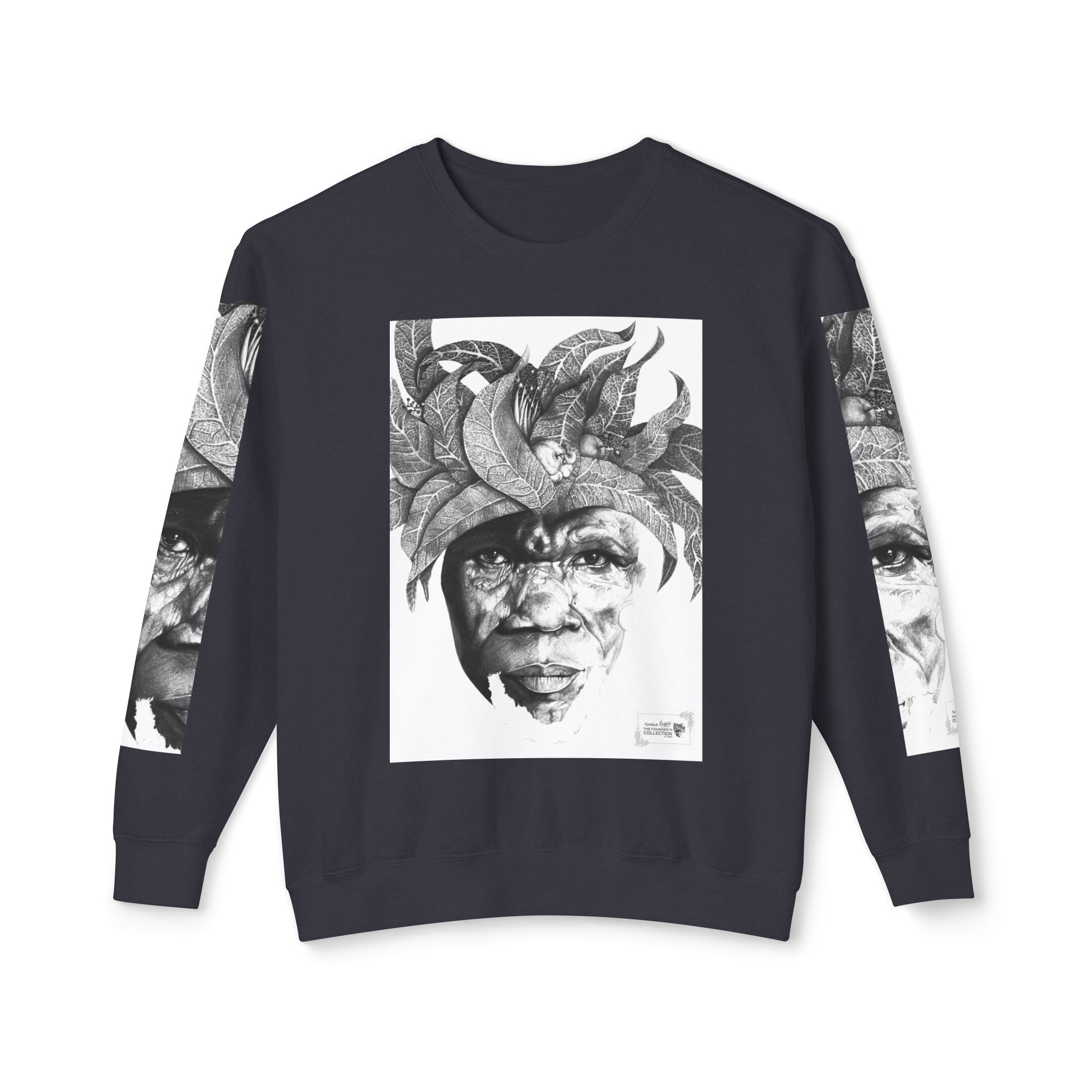 The Original Sunman: Softness & Sustainable Vision - Unisex Lightweight Crewneck Sweatshirt - By Siphiwe Ngwenya - Image 45