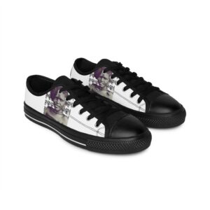 Vintage Photo Men's Sneakers — Custom Black & White Portrait Canvas Shoes