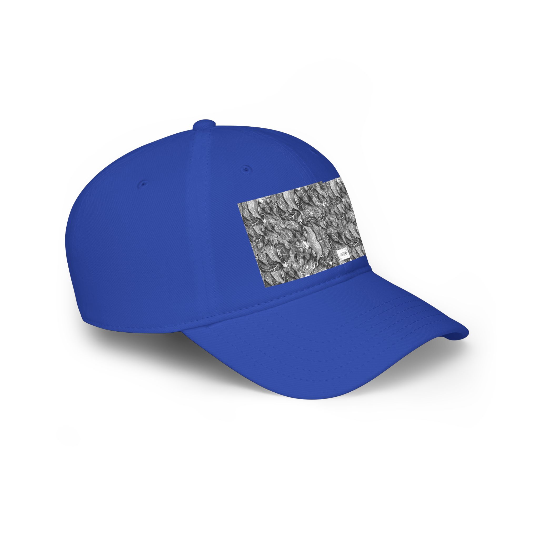 Low Profile Baseball Cap with Grayscale Marble Patch — Minimalist Streetwear Hat - Image 20