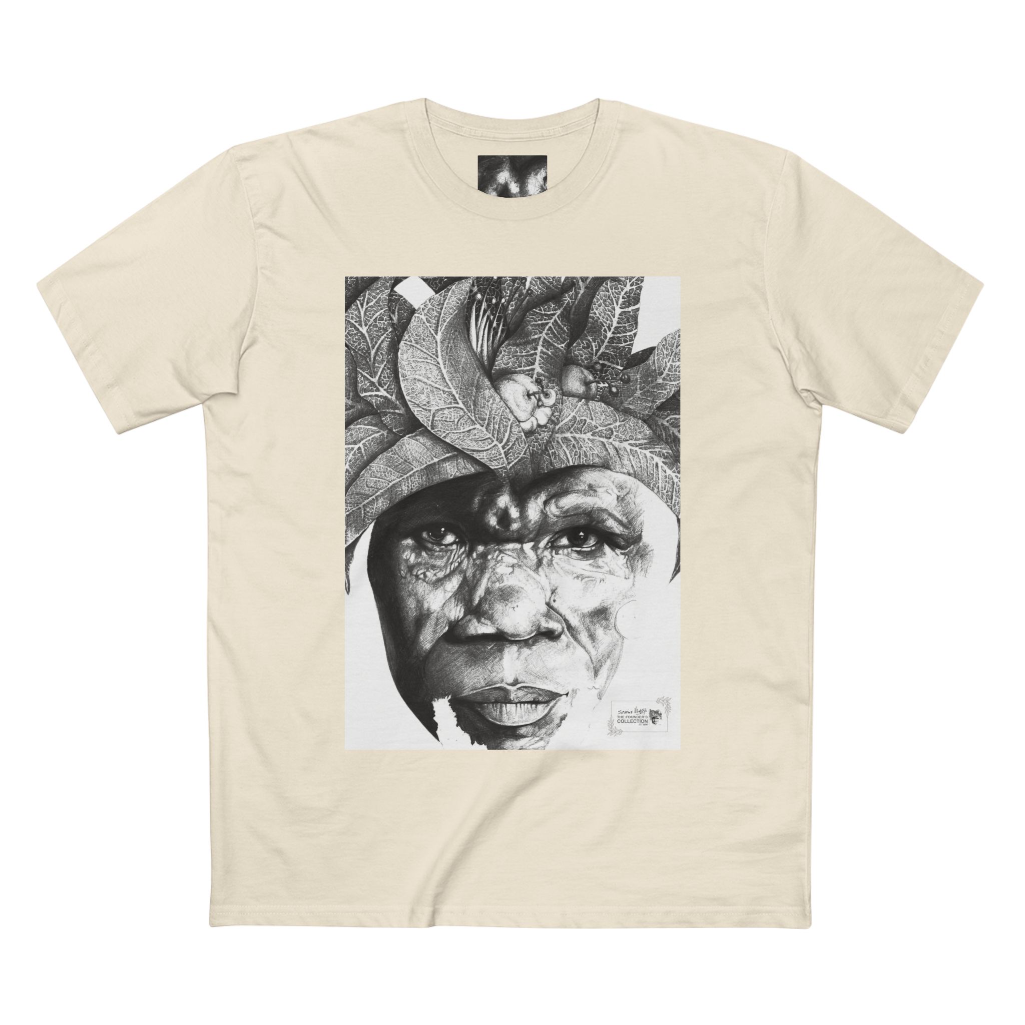 Portrait Tee — Monochrome Tribal Face Art Graphic T-Shirt - Image 13