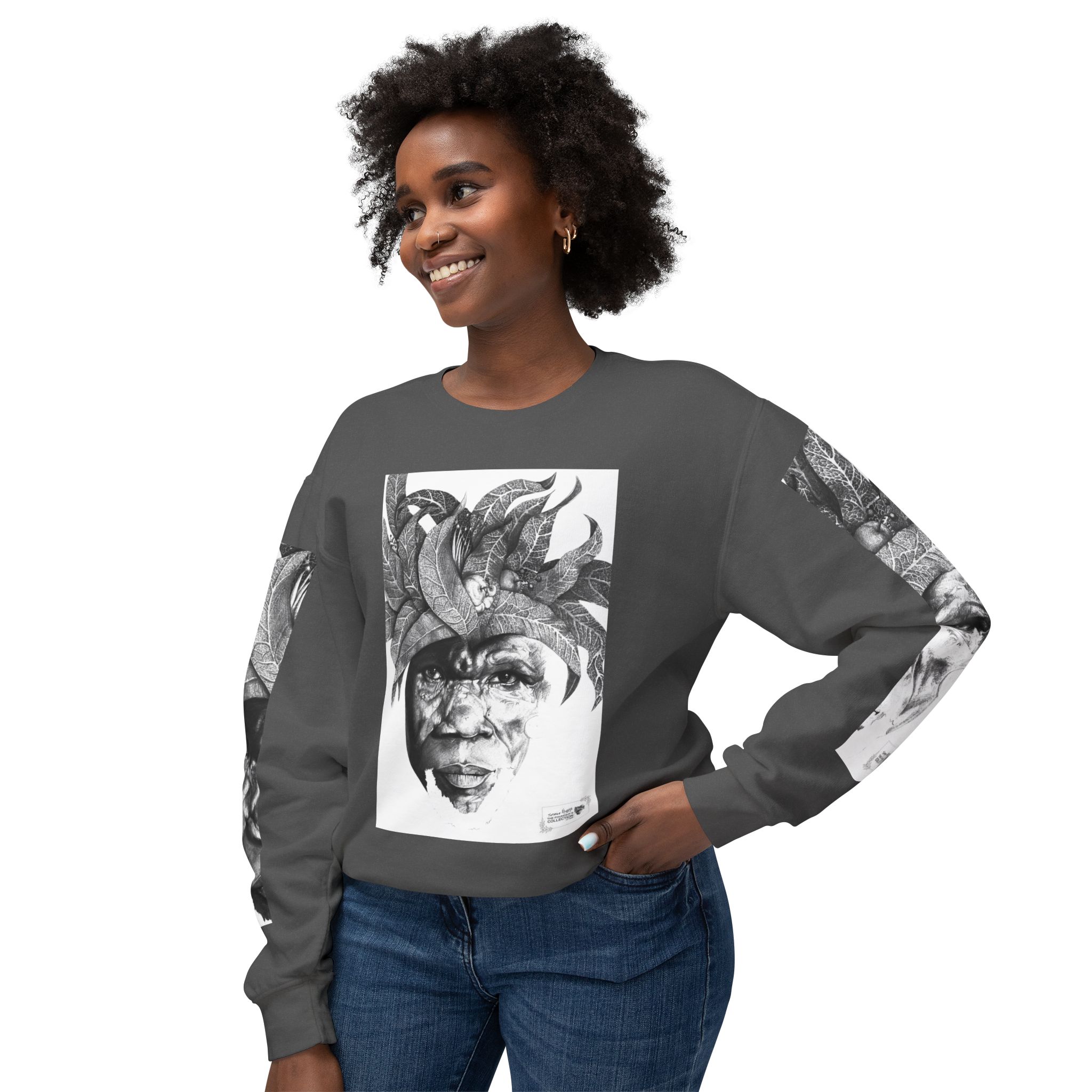The Original Sunman: Softness & Sustainable Vision - Unisex Lightweight Crewneck Sweatshirt - By Siphiwe Ngwenya - Image 27