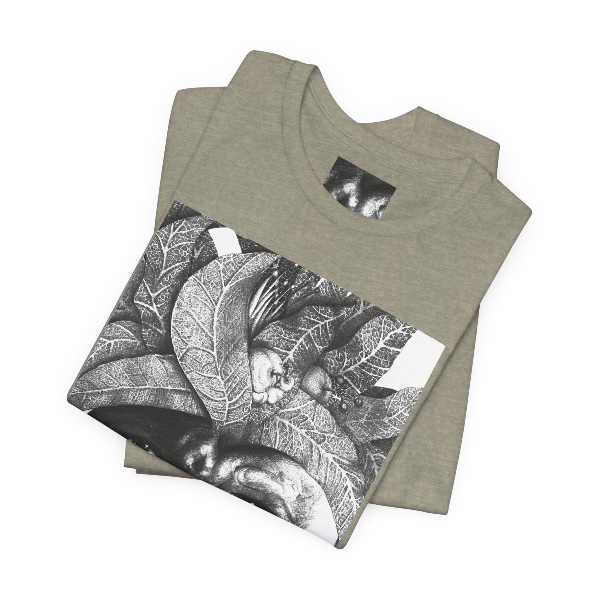 Tribal Portrait Tee — Monochrome Indigenous Face Art Graphic T-Shirt - Image 31