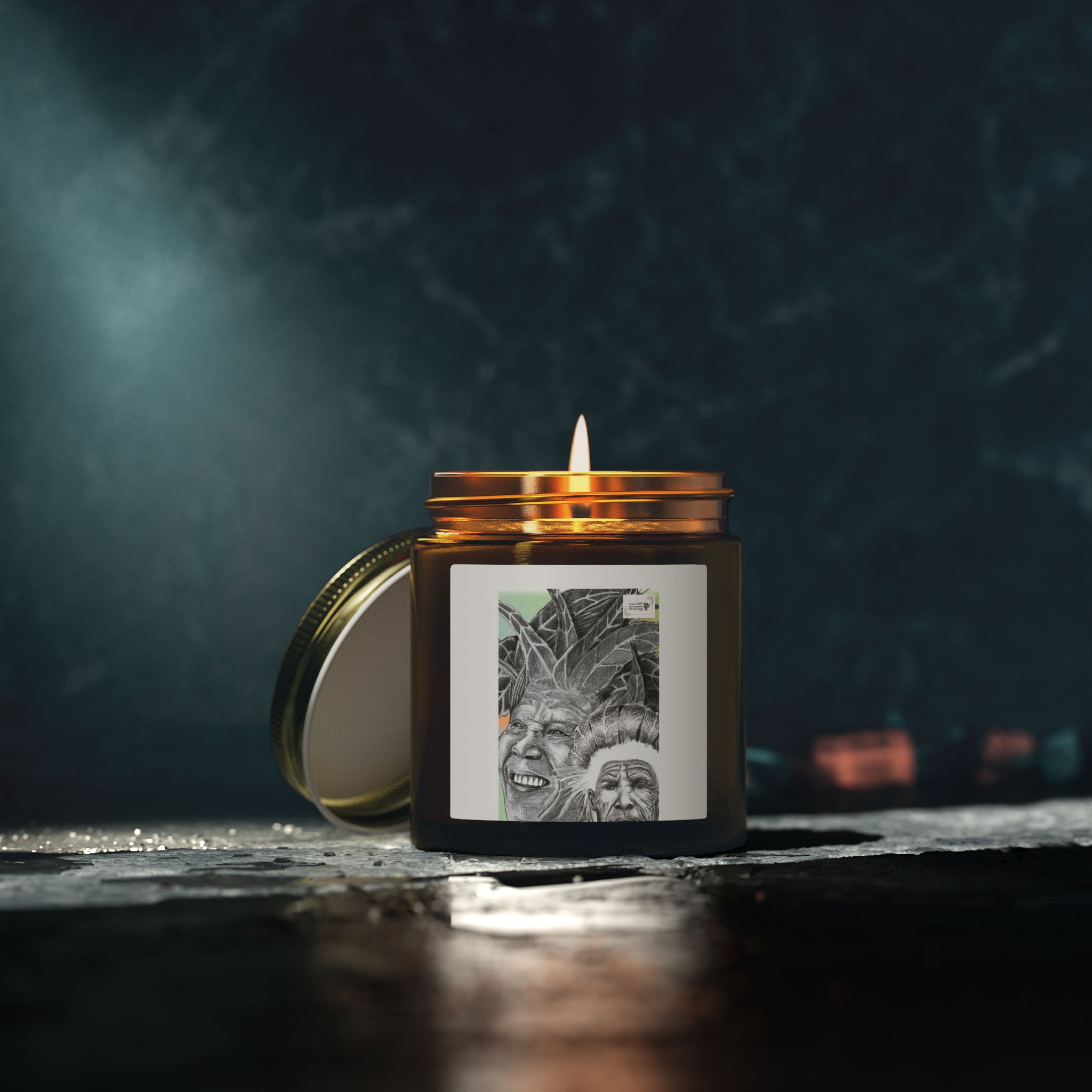 Coconut Apricot Scented Candle (4oz/9oz) — Tropical, Sweet & Clean Wax Jar - Image 72