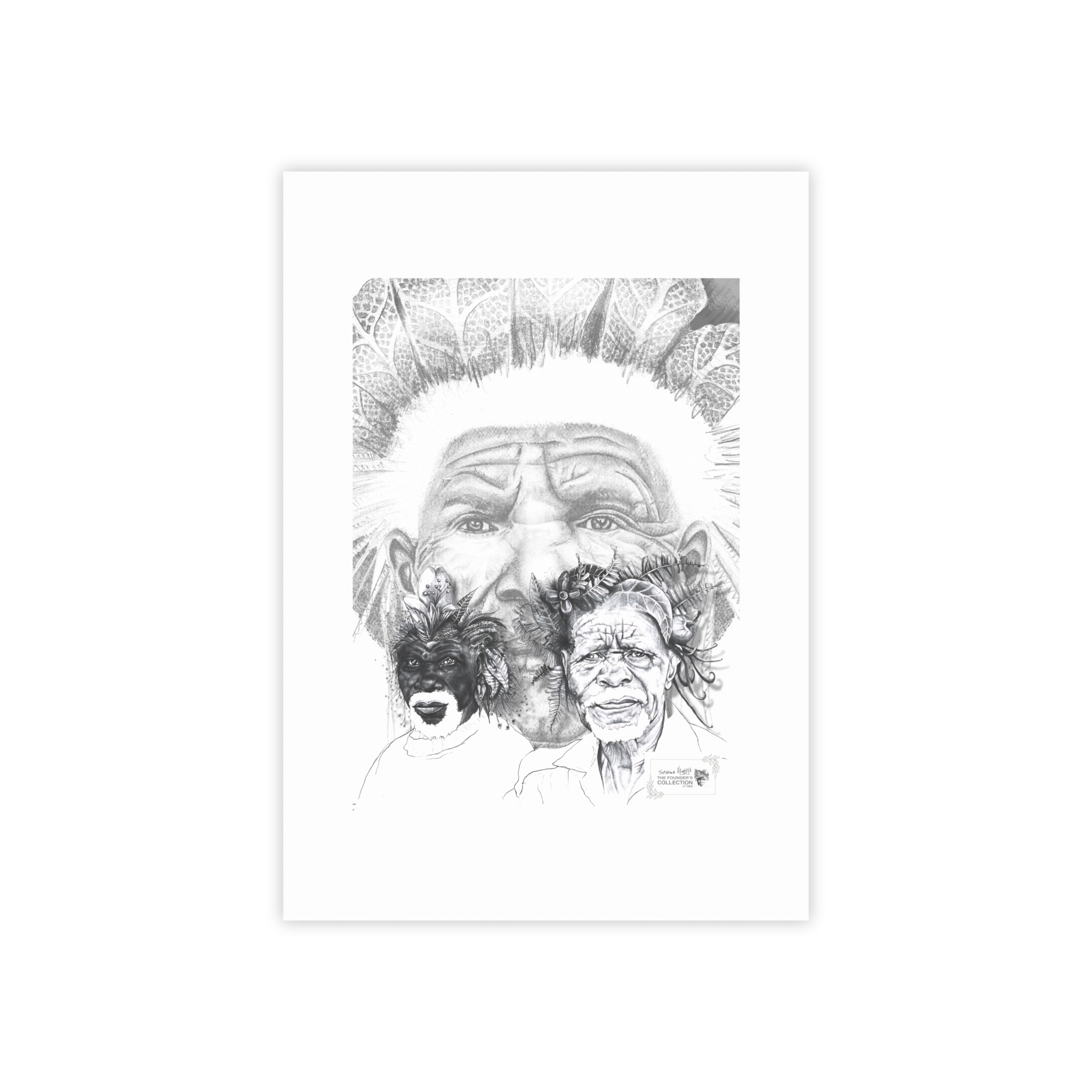 Post-it Note Pad — Pencil Portrait of Indigenous Elders (Sketch Art Sticky Notes) - Image 13