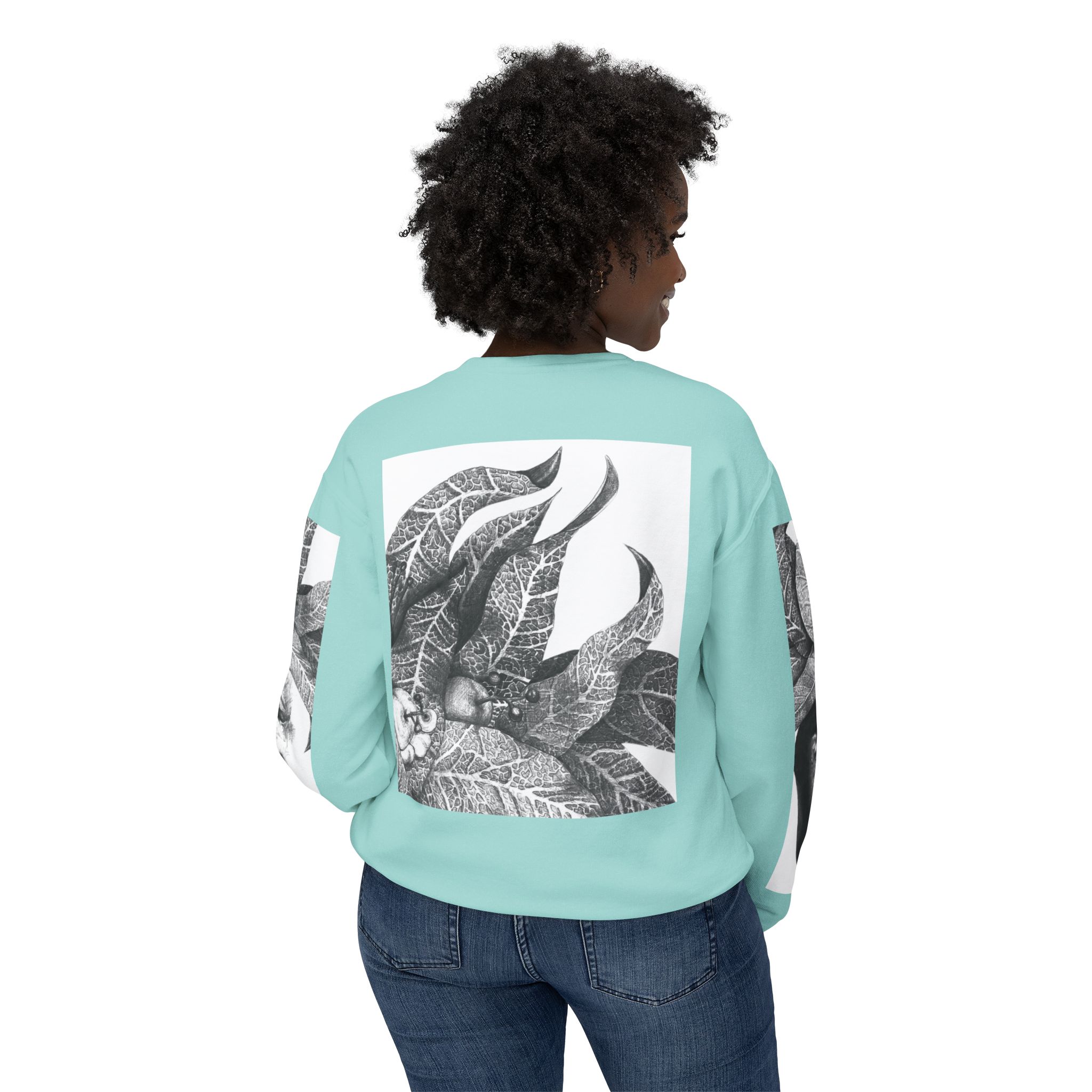 The Original Sunman: Softness & Sustainable Vision - Unisex Lightweight Crewneck Sweatshirt - By Siphiwe Ngwenya - Image 36