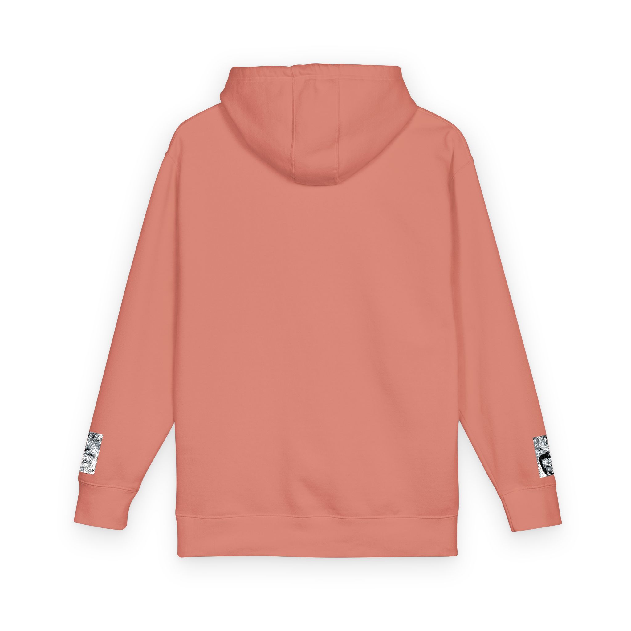 Marble Pocket Graphic Hoodie — Coral Streetwear Pullover - Image 3
