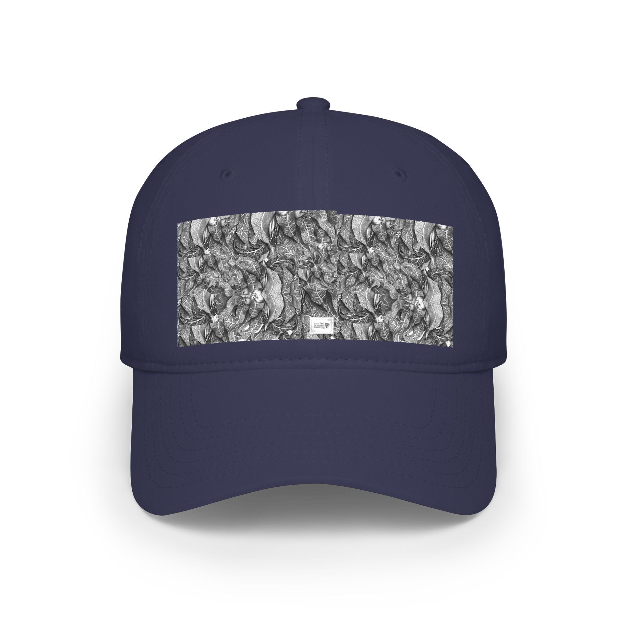 Low Profile Baseball Cap with Grayscale Marble Patch — Minimalist Streetwear Hat - Image 21