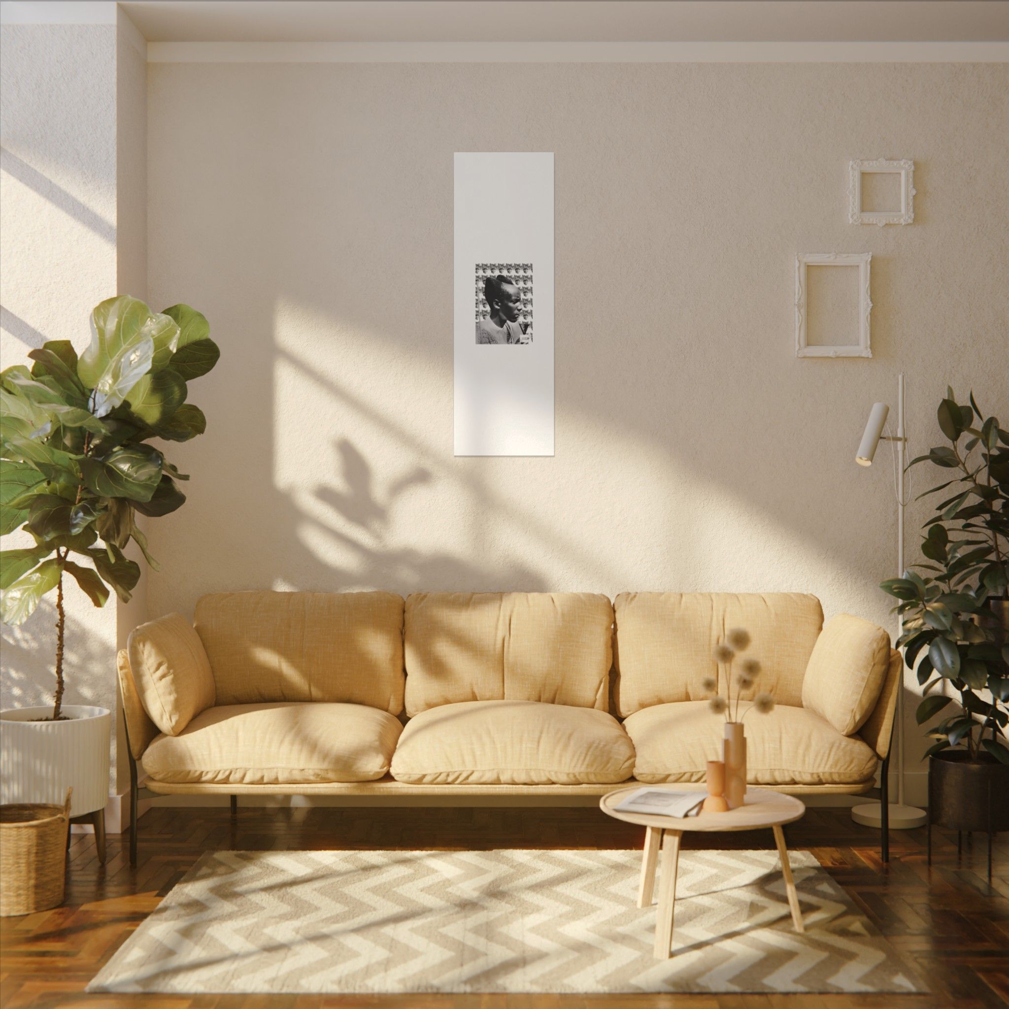 Matte Canvas Print — Black & White Portrait Art (Stretched) - Image 227